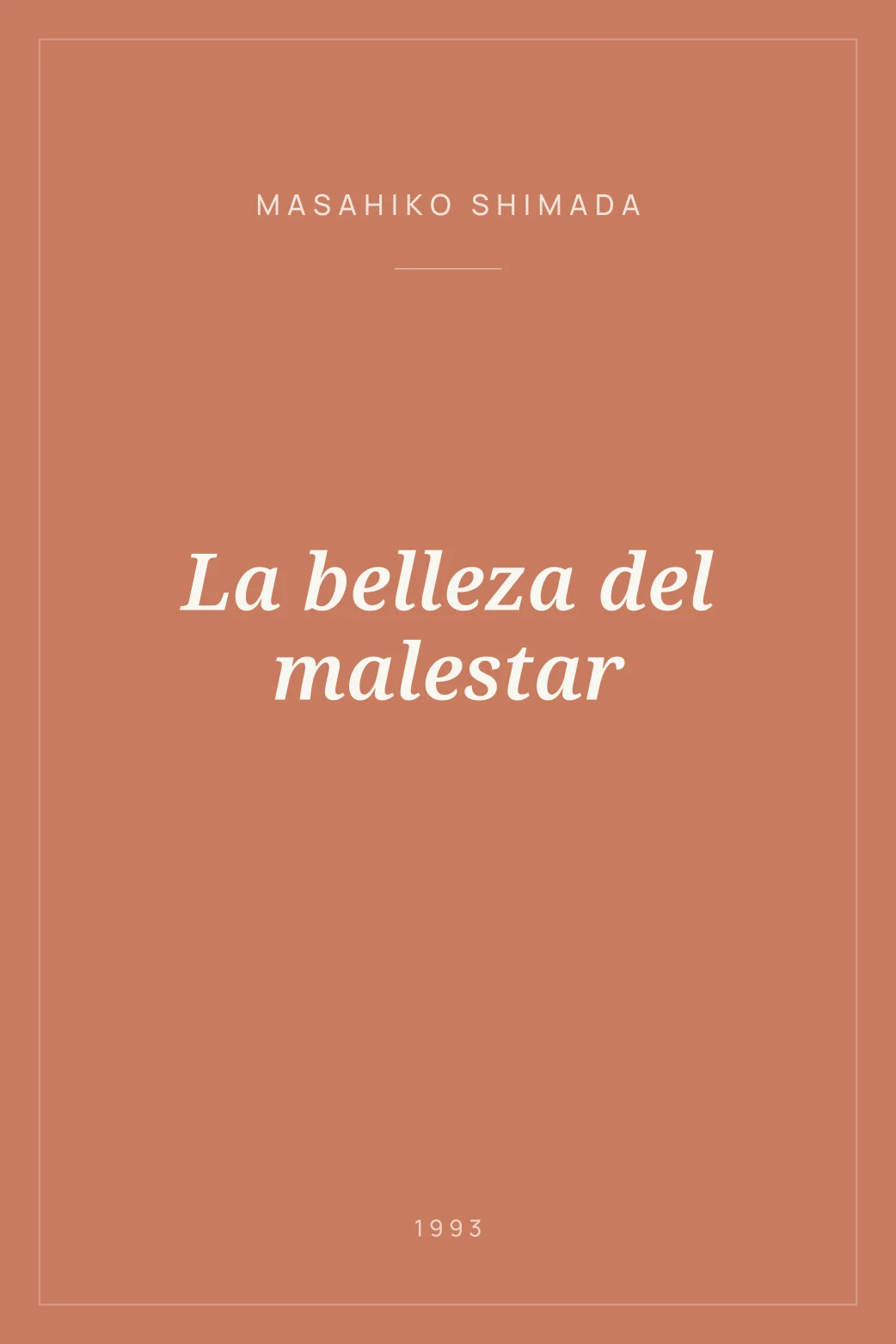 Portada de La belleza del malestar