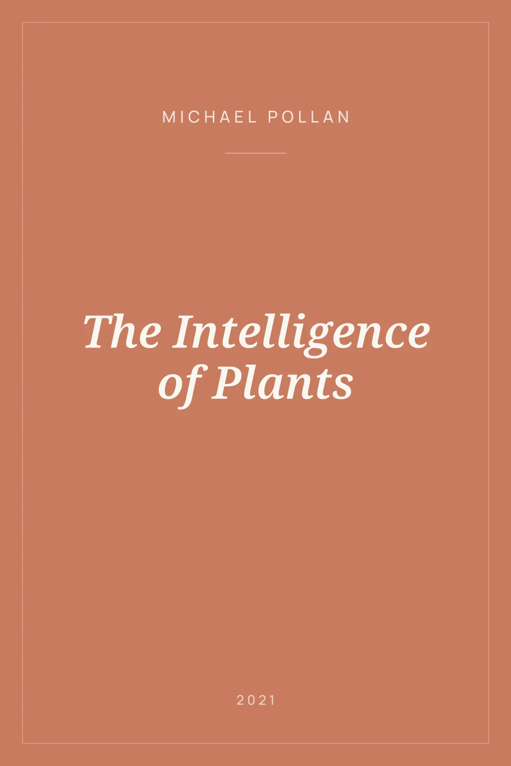 Portada de The Intelligence of Plants