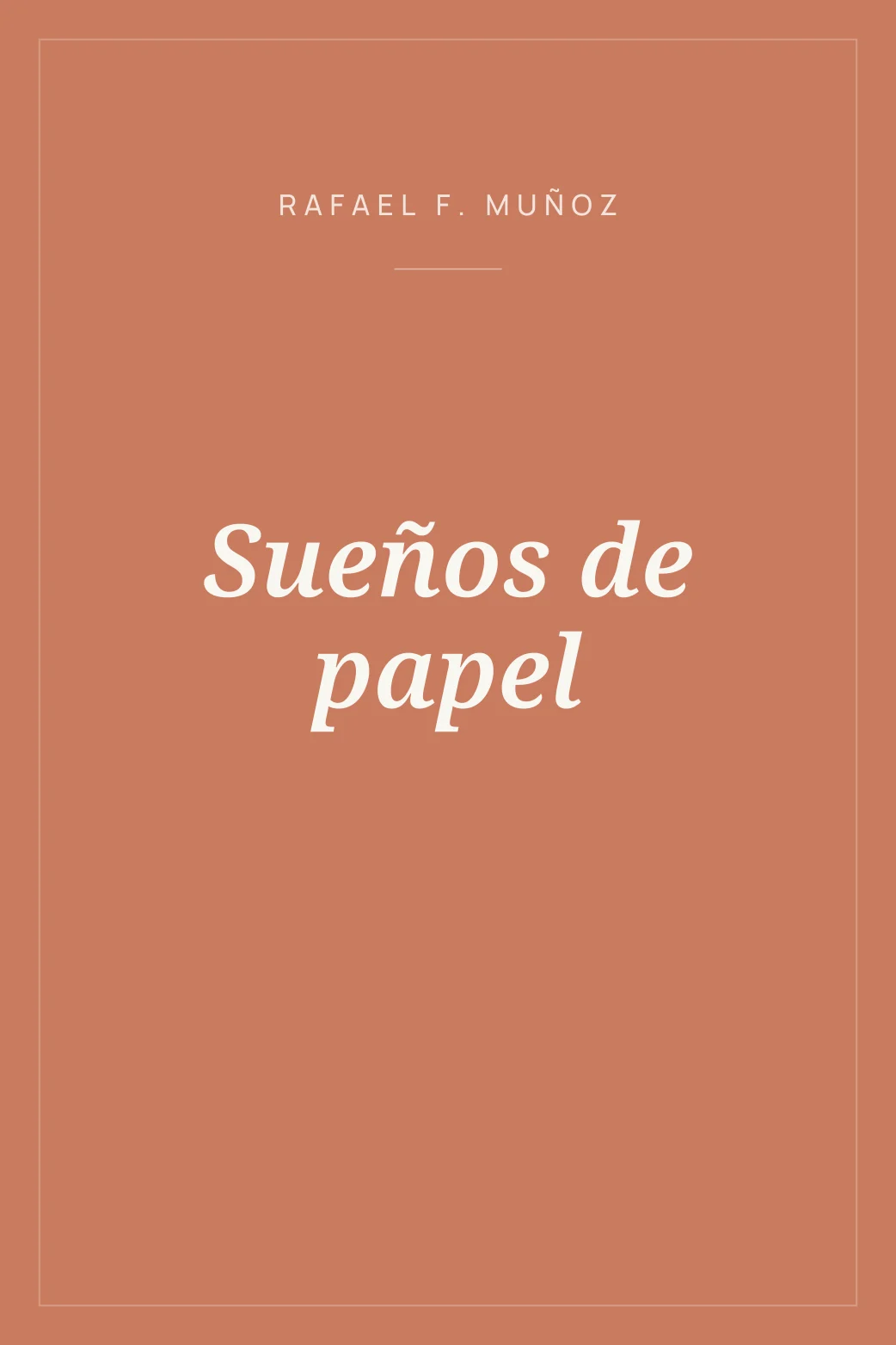 Portada de Sueños de papel