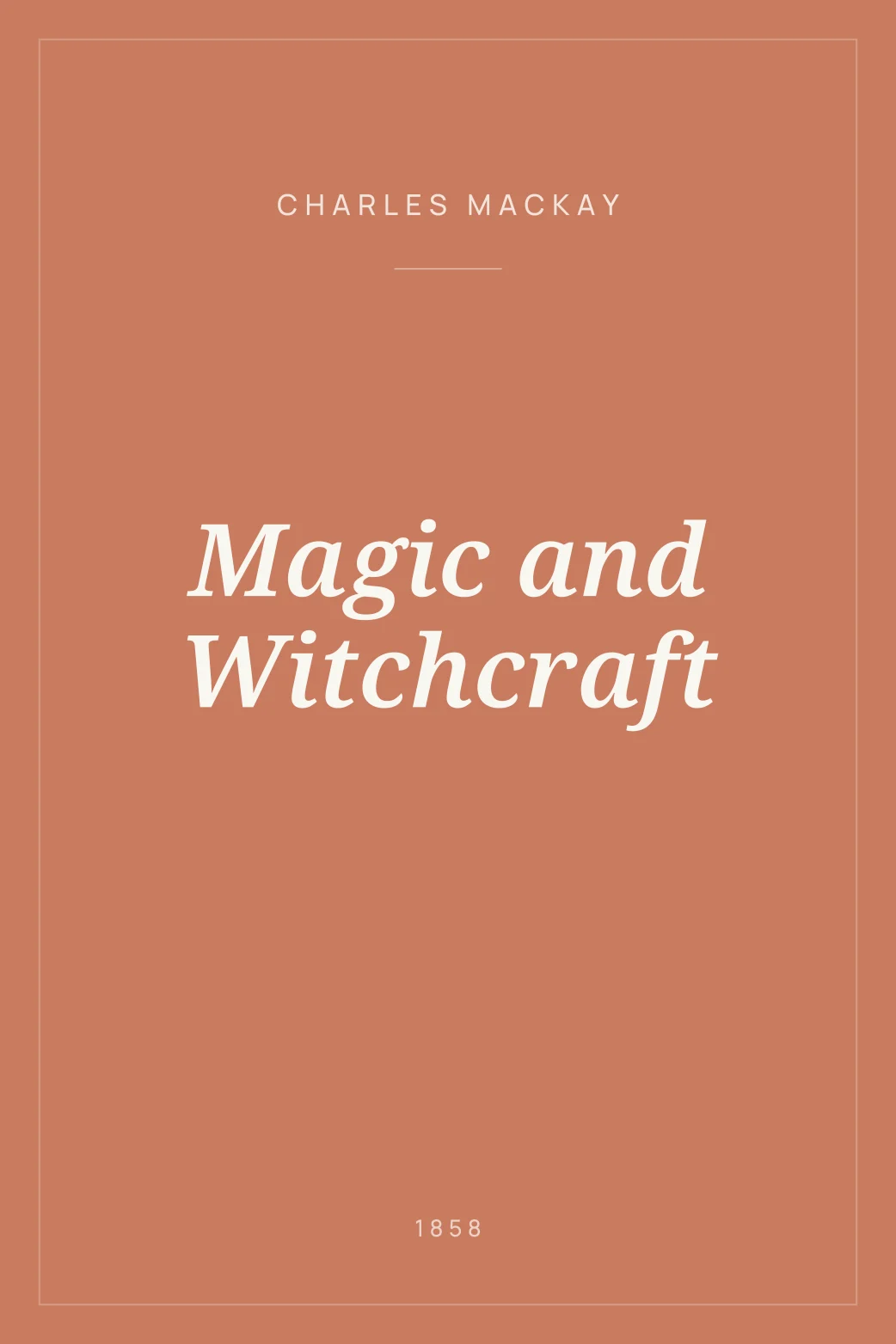 Portada de Magic and Witchcraft