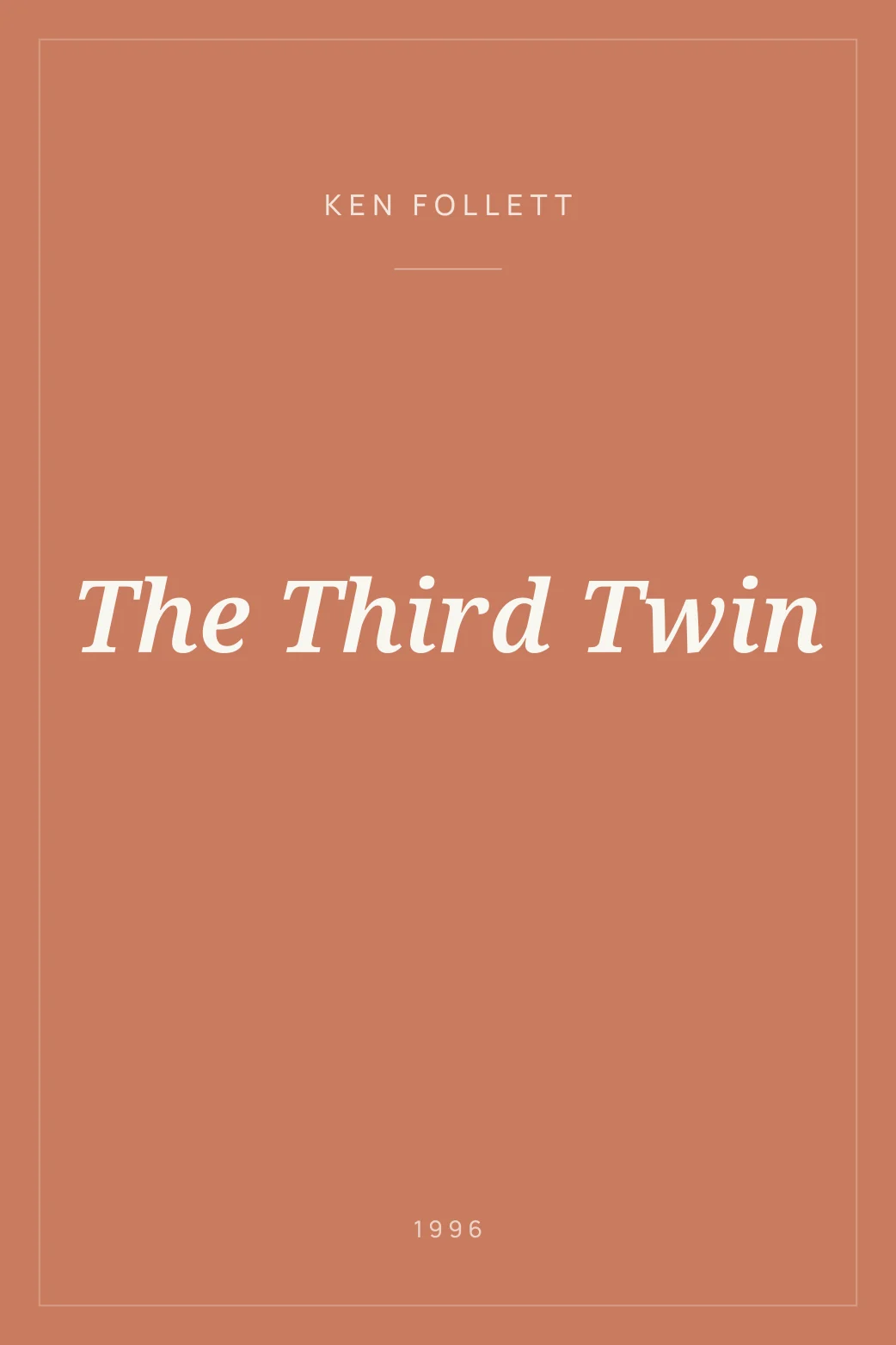 Portada de The Third Twin