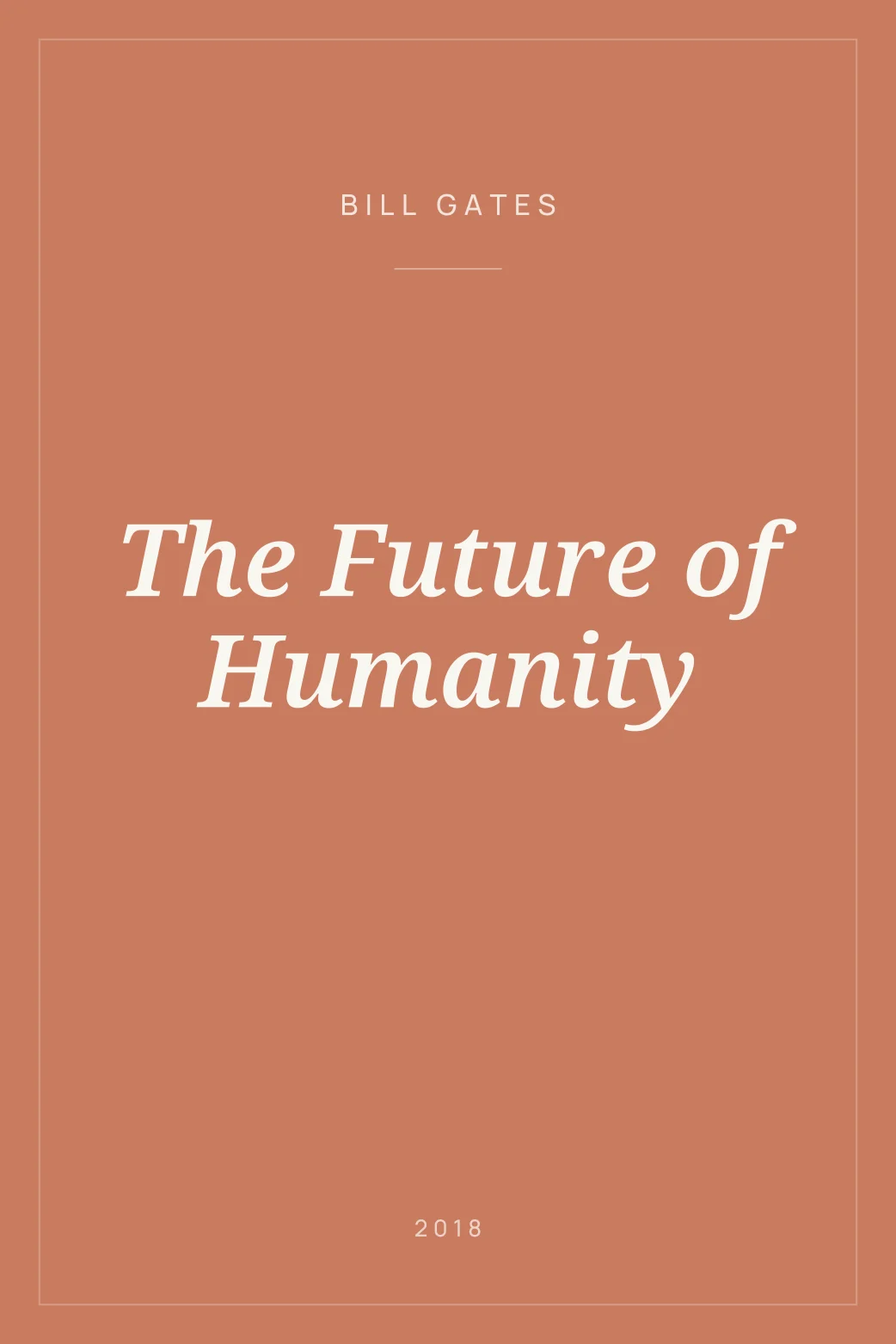 Portada de The Future of Humanity