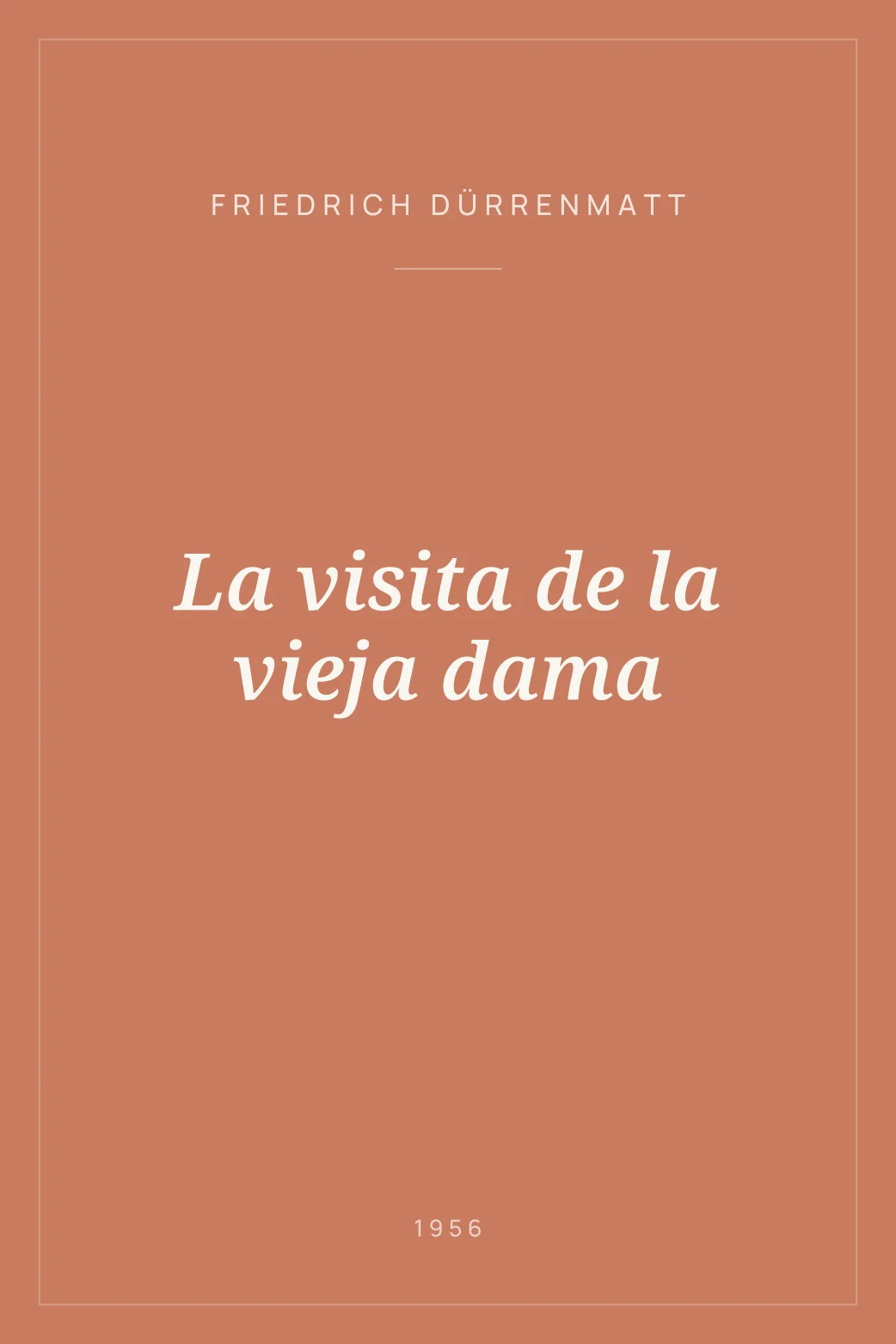 Portada de La visita de la vieja dama