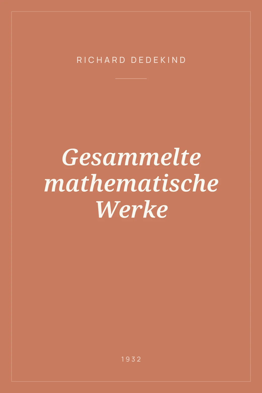 Portada de Gesammelte mathematische Werke