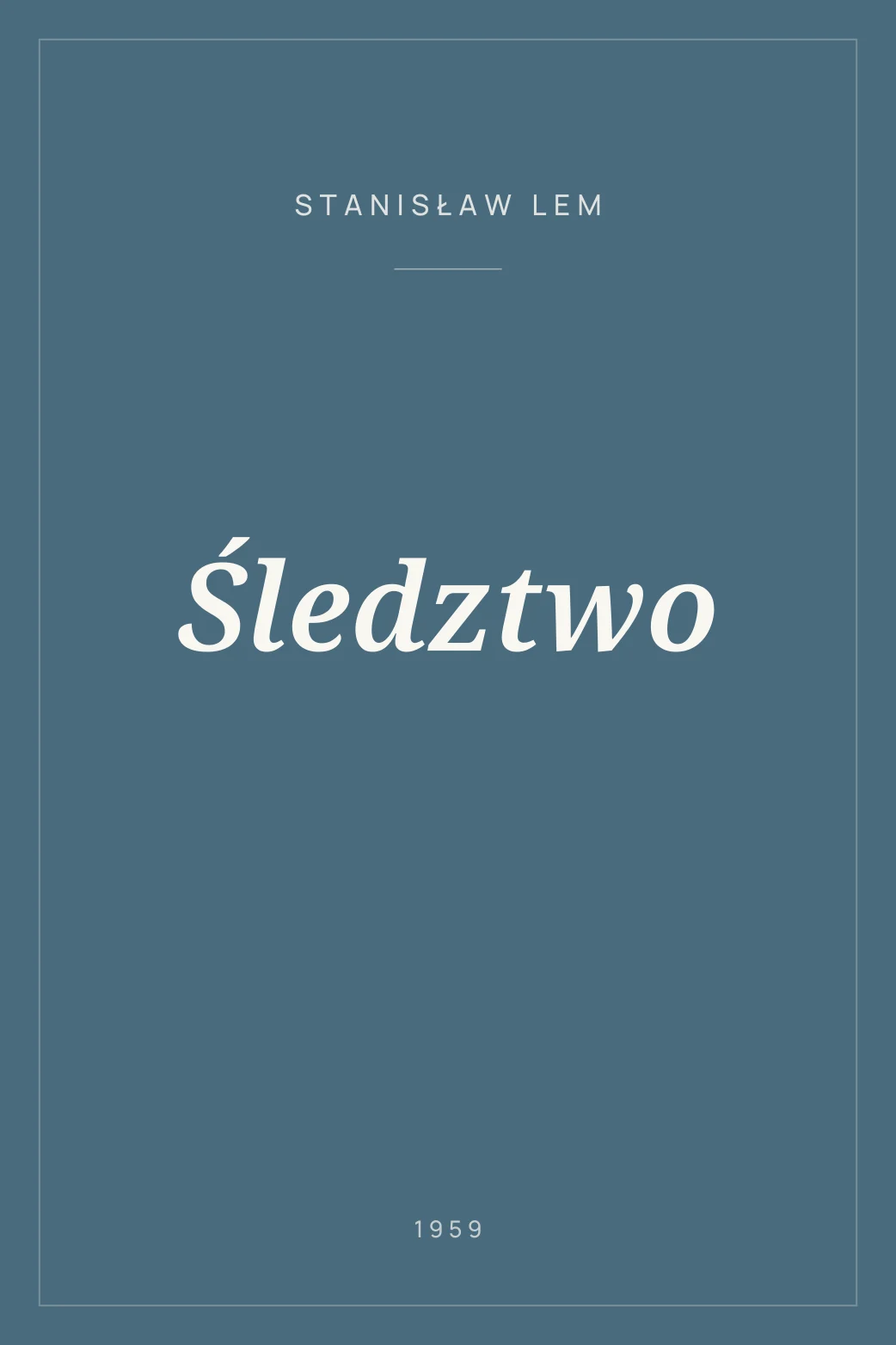 Portada de Śledztwo