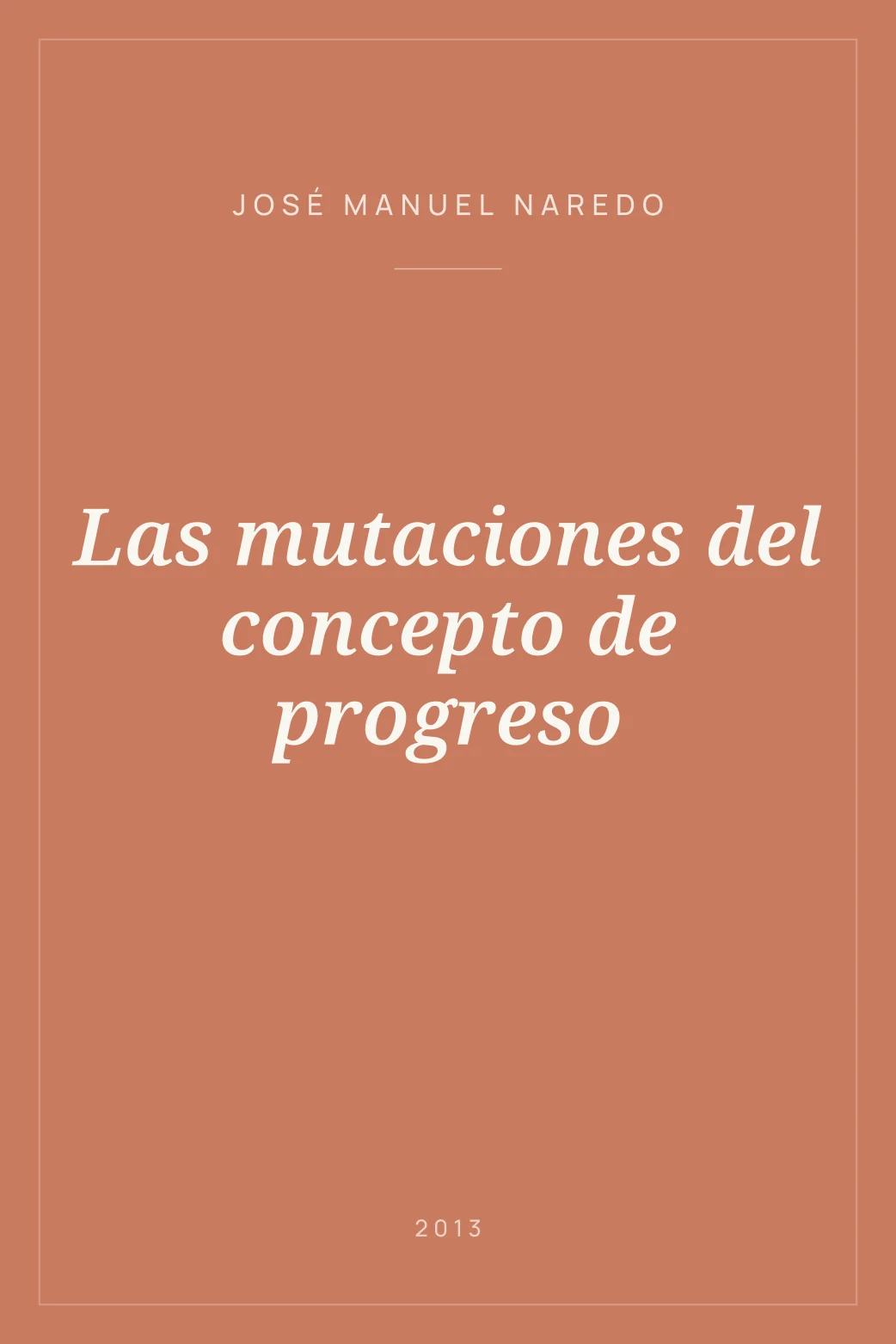 Portada de Las mutaciones del concepto de progreso