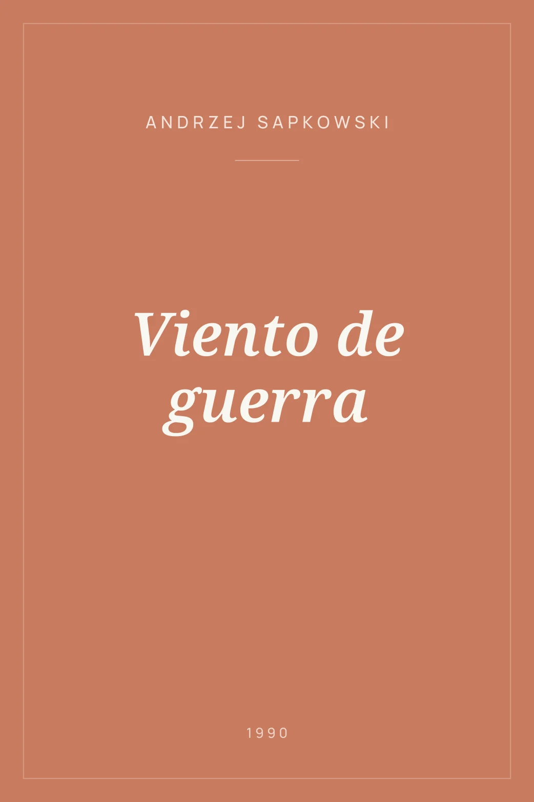 Portada de Viento de guerra