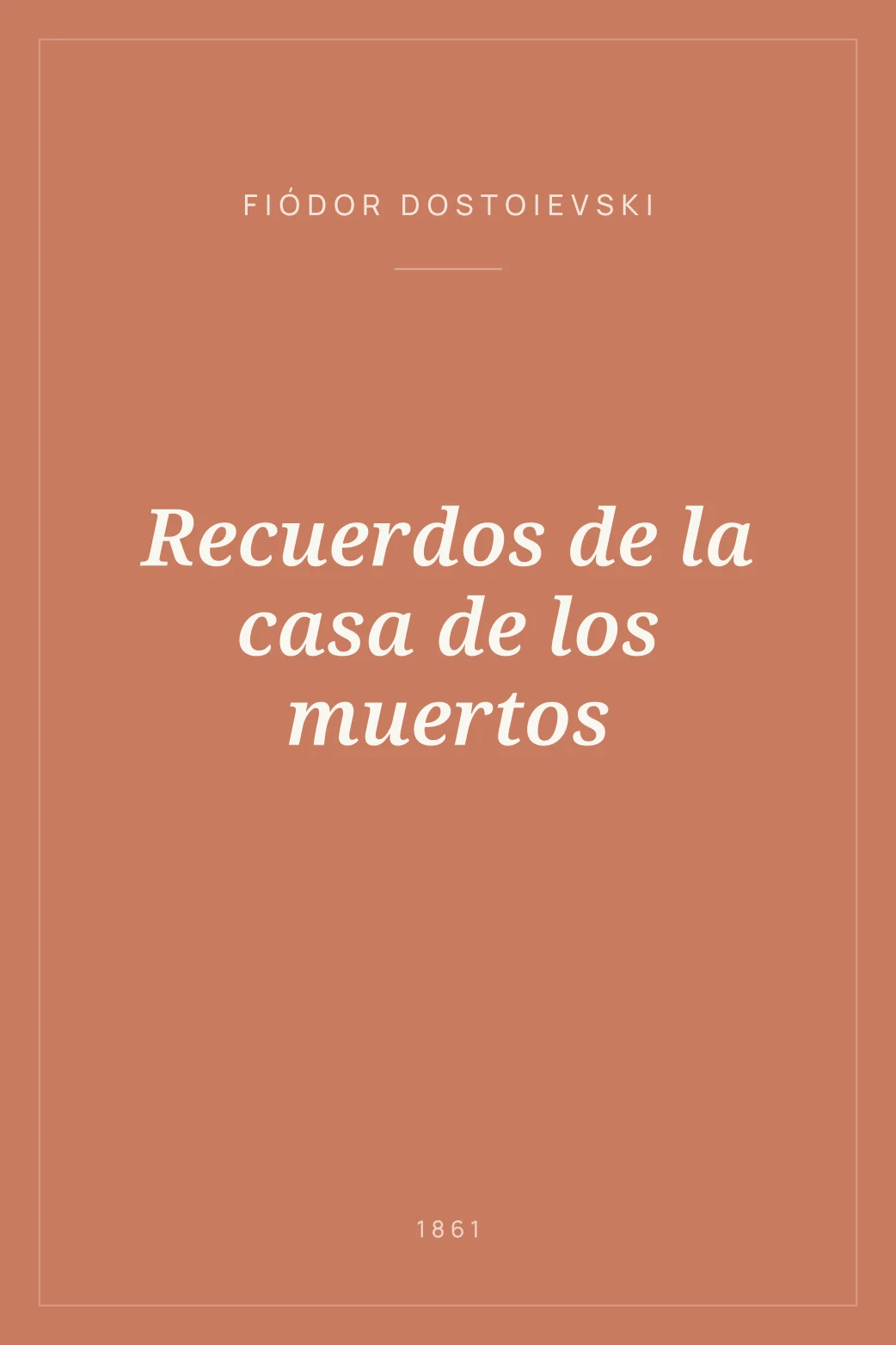 Portada de Recuerdos de la casa de los muertos