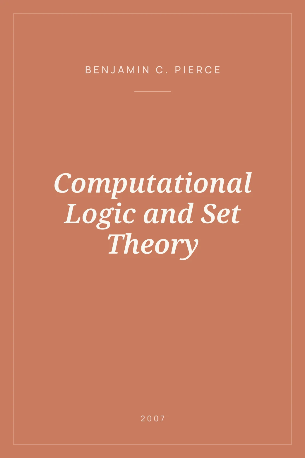 Portada de Computational Logic and Set Theory