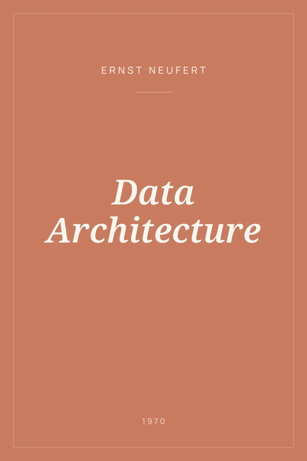 Portada de Data Architecture