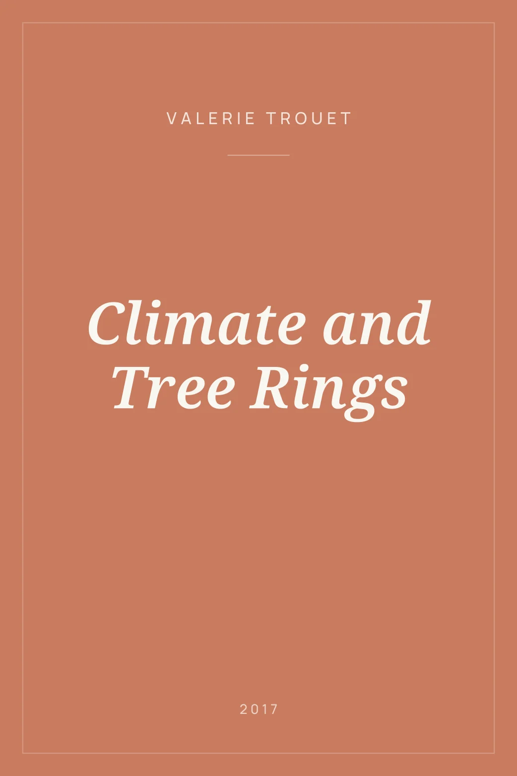 Portada de Climate and Tree Rings