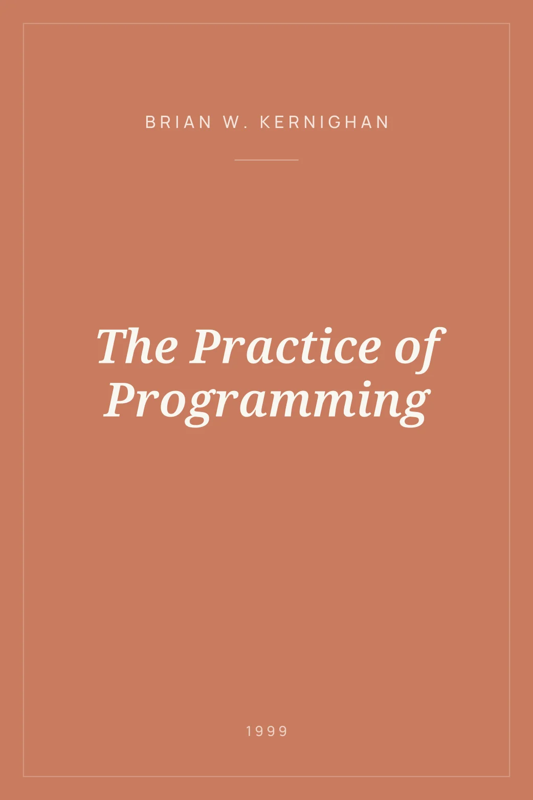 Portada de The Practice of Programming