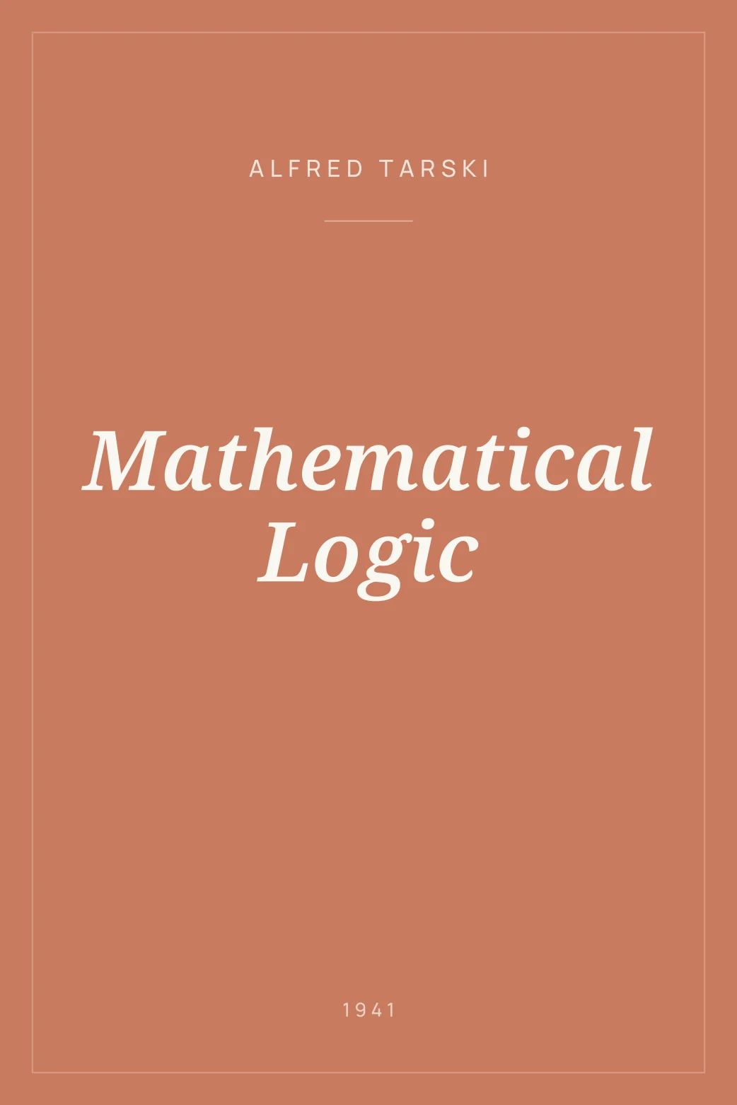 Portada de Mathematical Logic