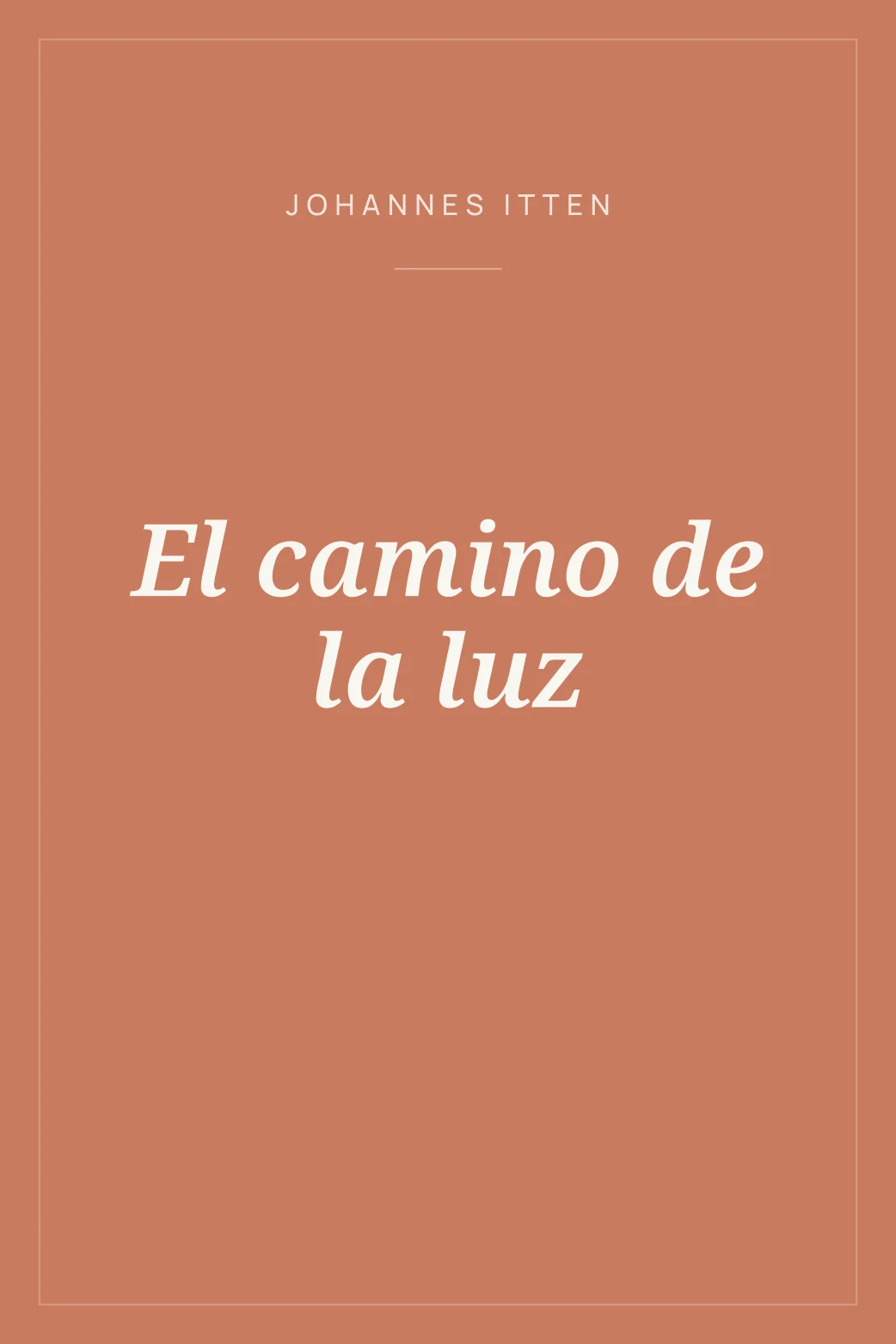 Portada de El camino de la luz
