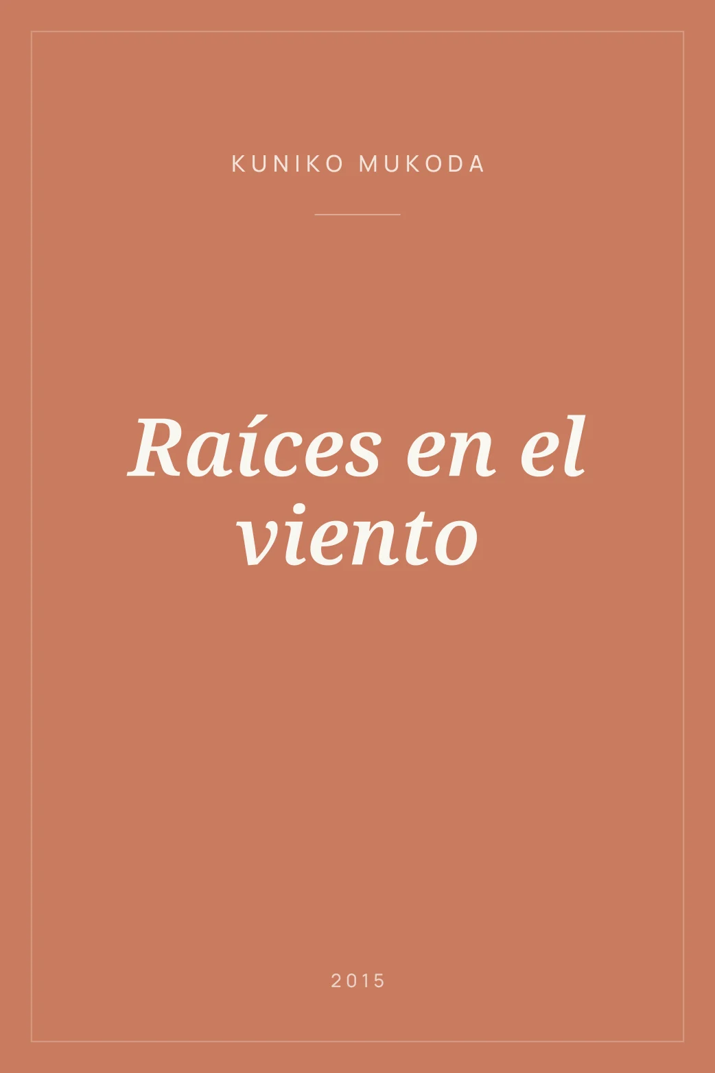 Portada de Raíces en el viento