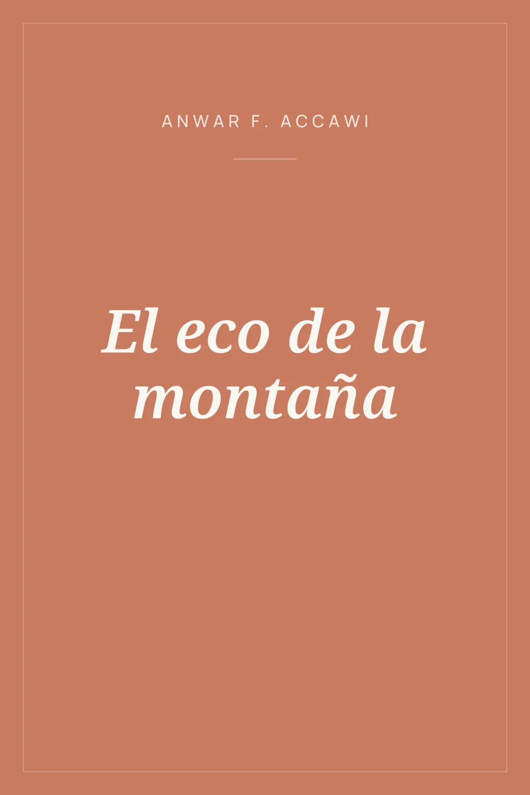 Portada de El eco de la montaña