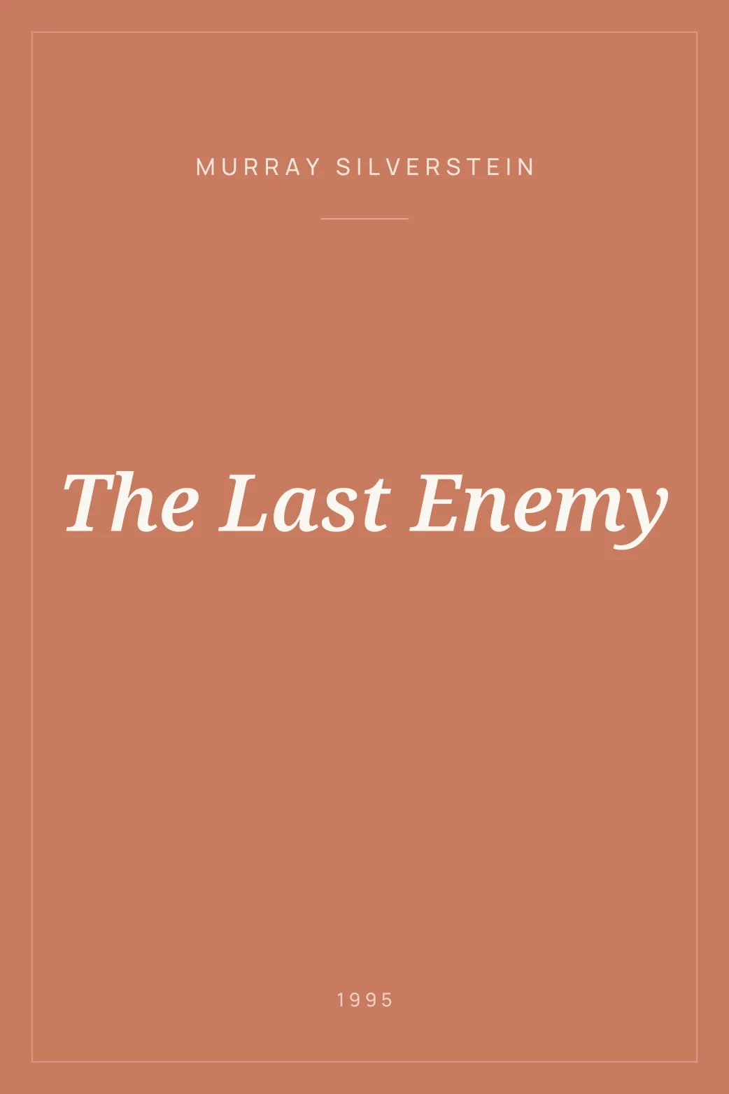 Portada de The Last Enemy