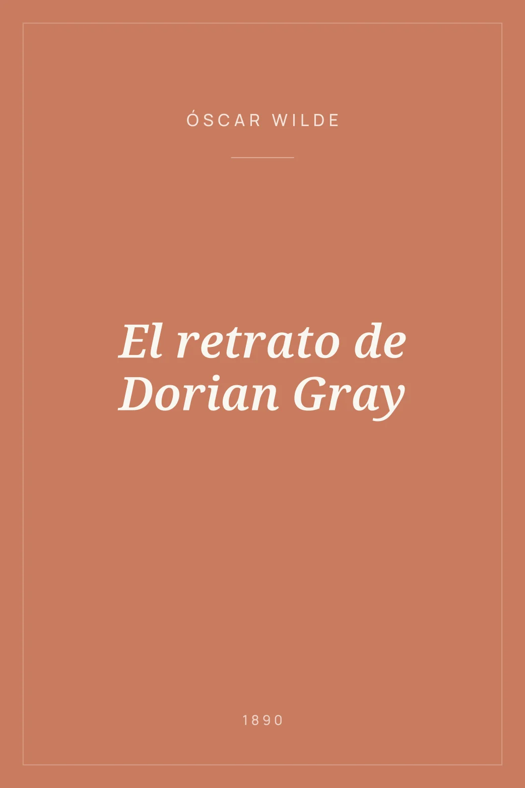 Portada de El retrato de Dorian Gray