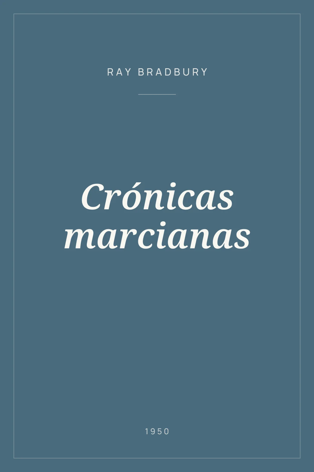 Portada de Crónicas marcianas