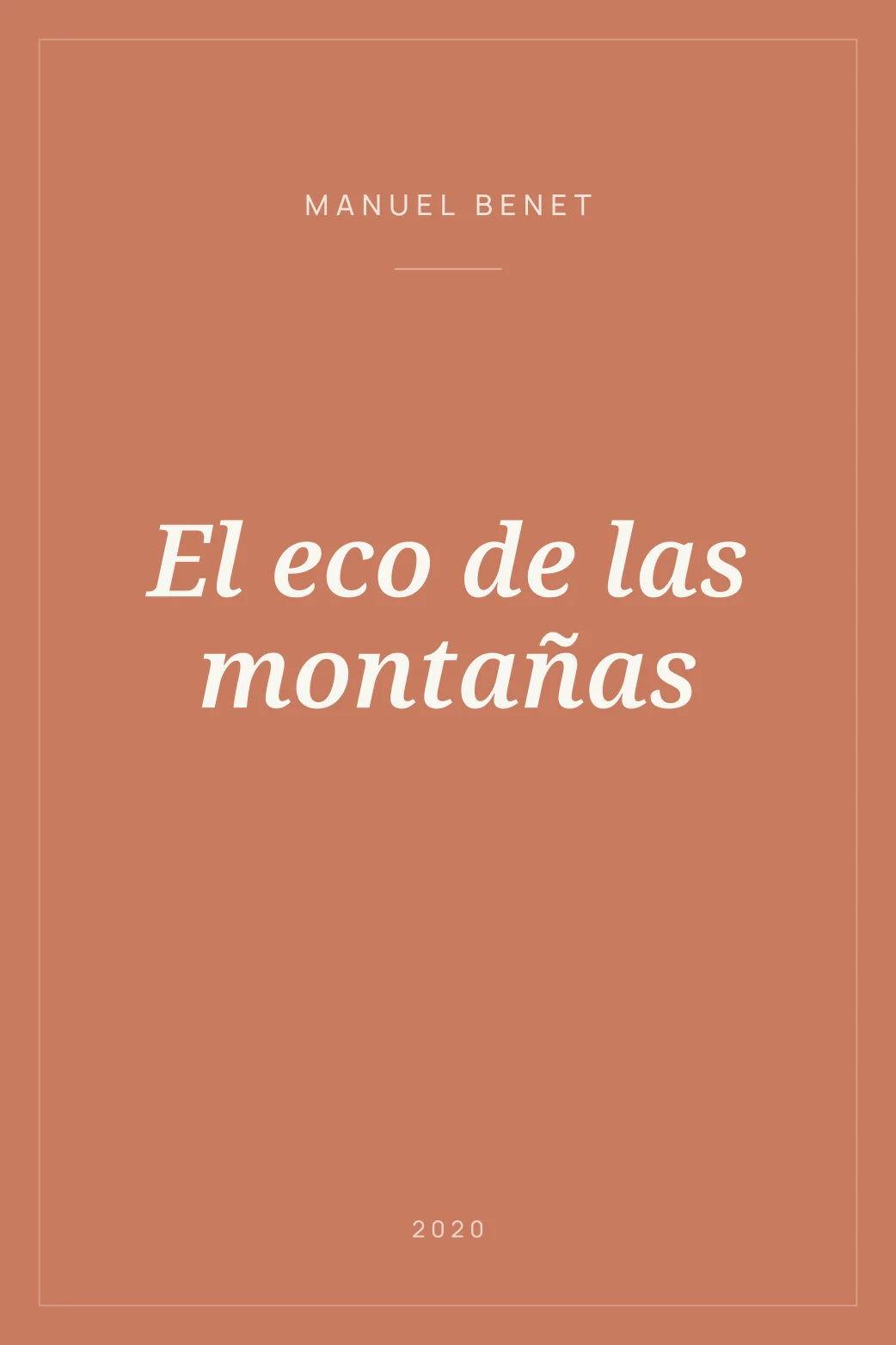 Portada de El eco de las montañas