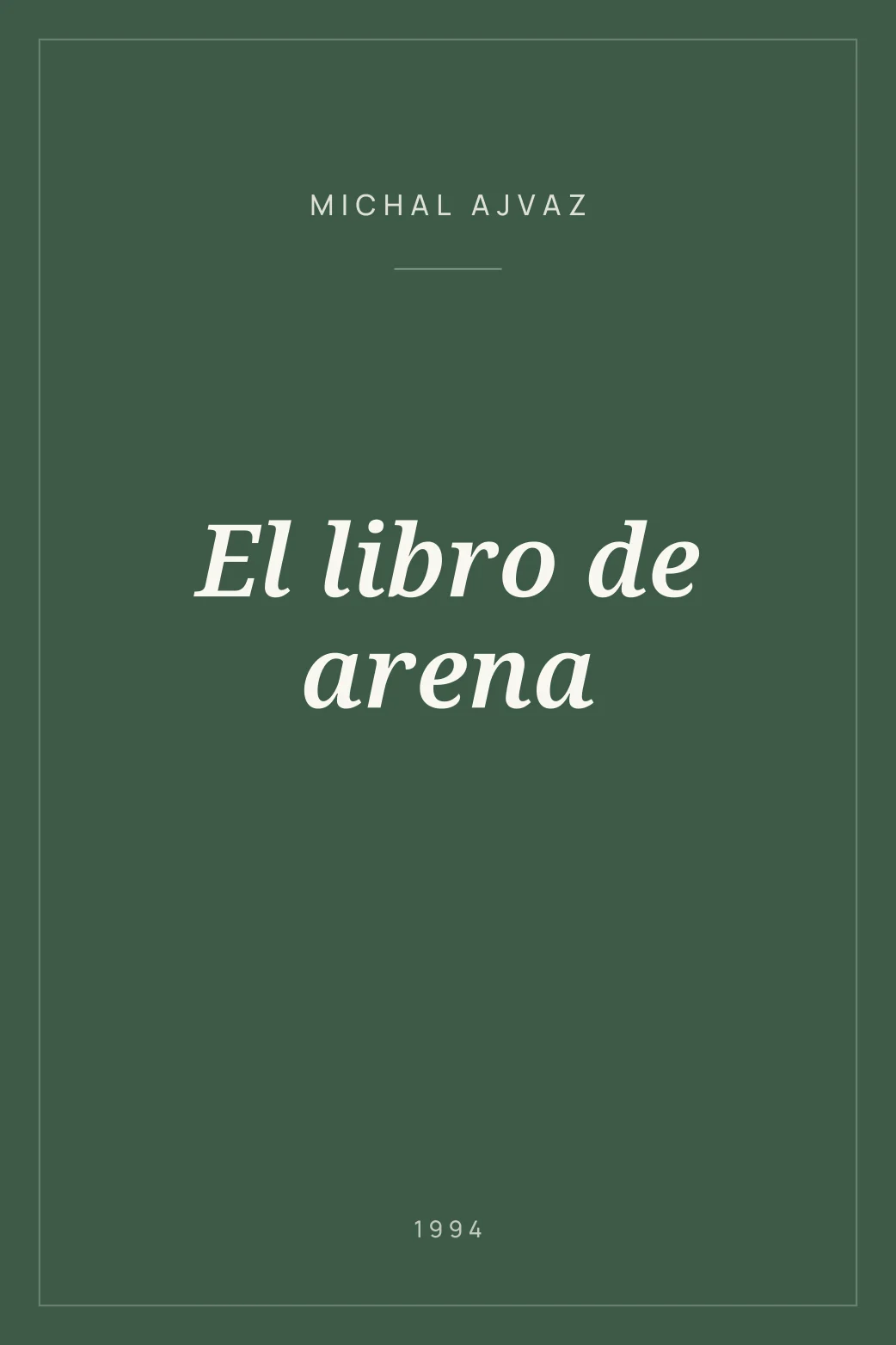 Portada de El libro de arena