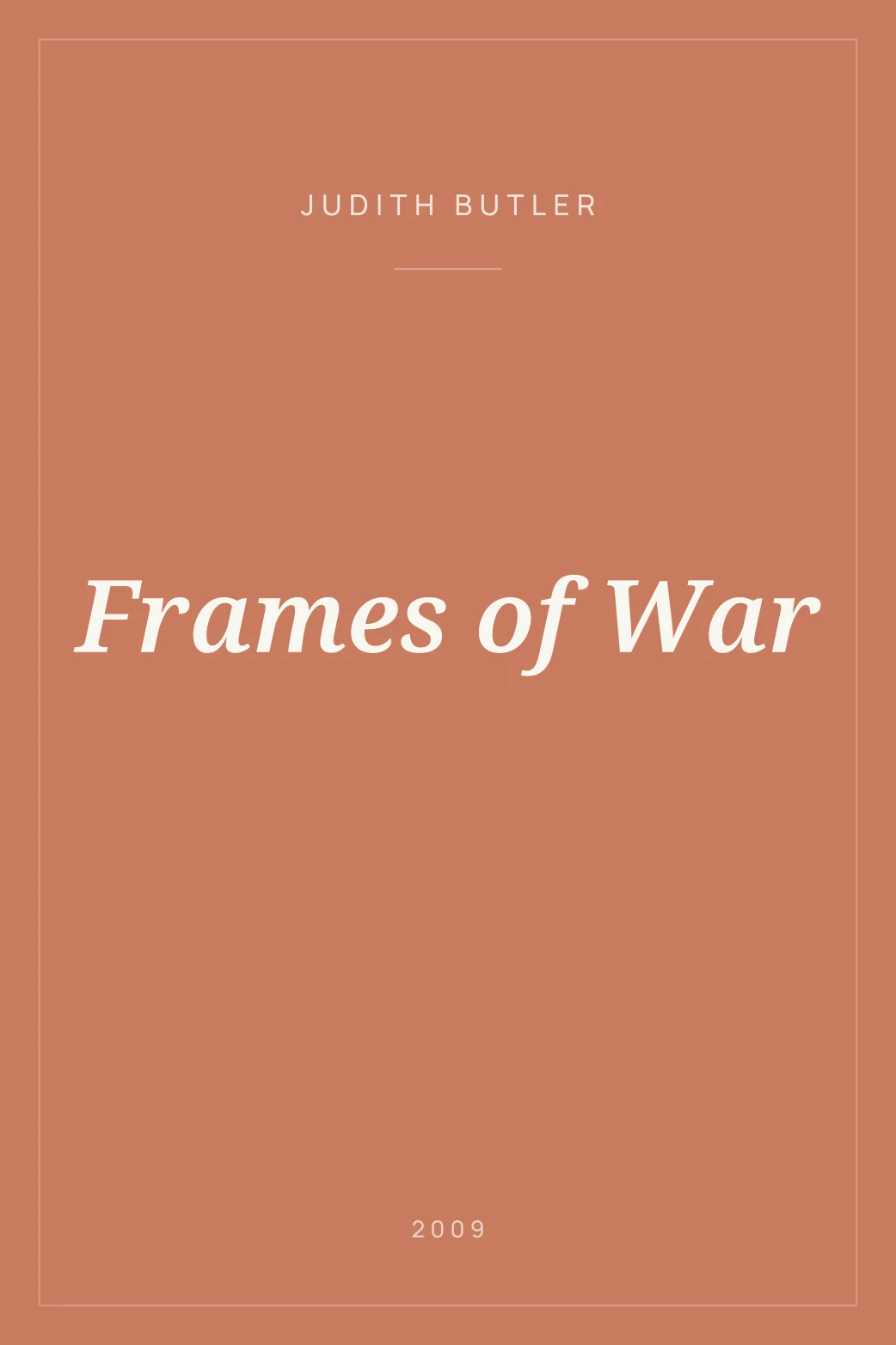 Portada de Frames of War