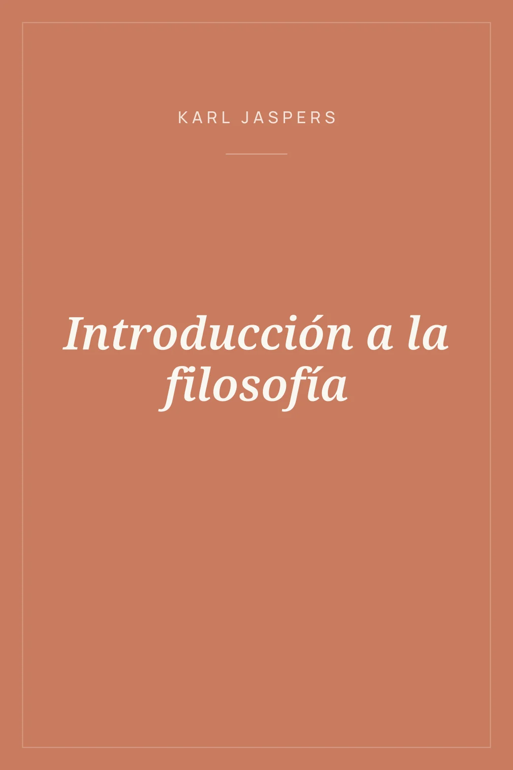 Portada de Introducción a la filosofía