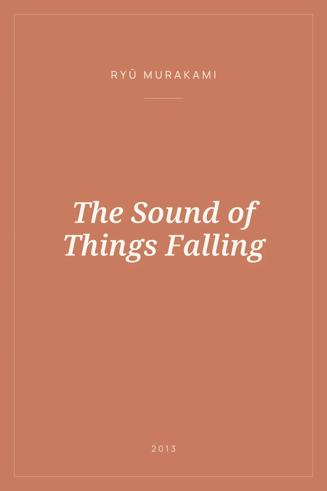 Portada de The Sound of Things Falling