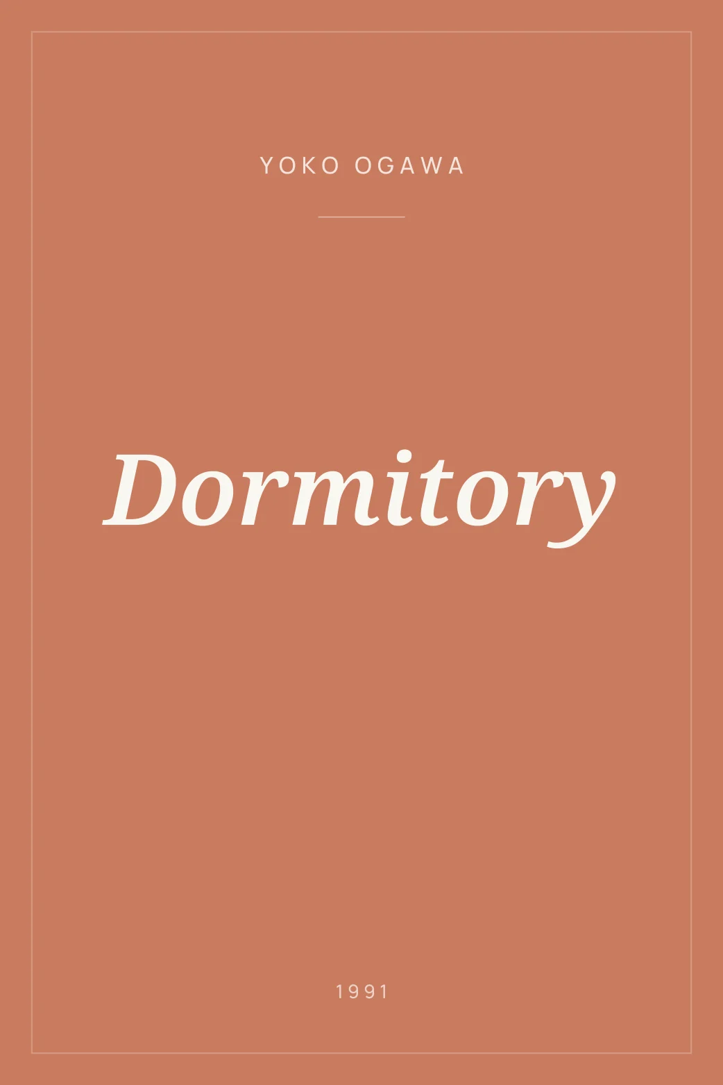 Portada de Dormitory