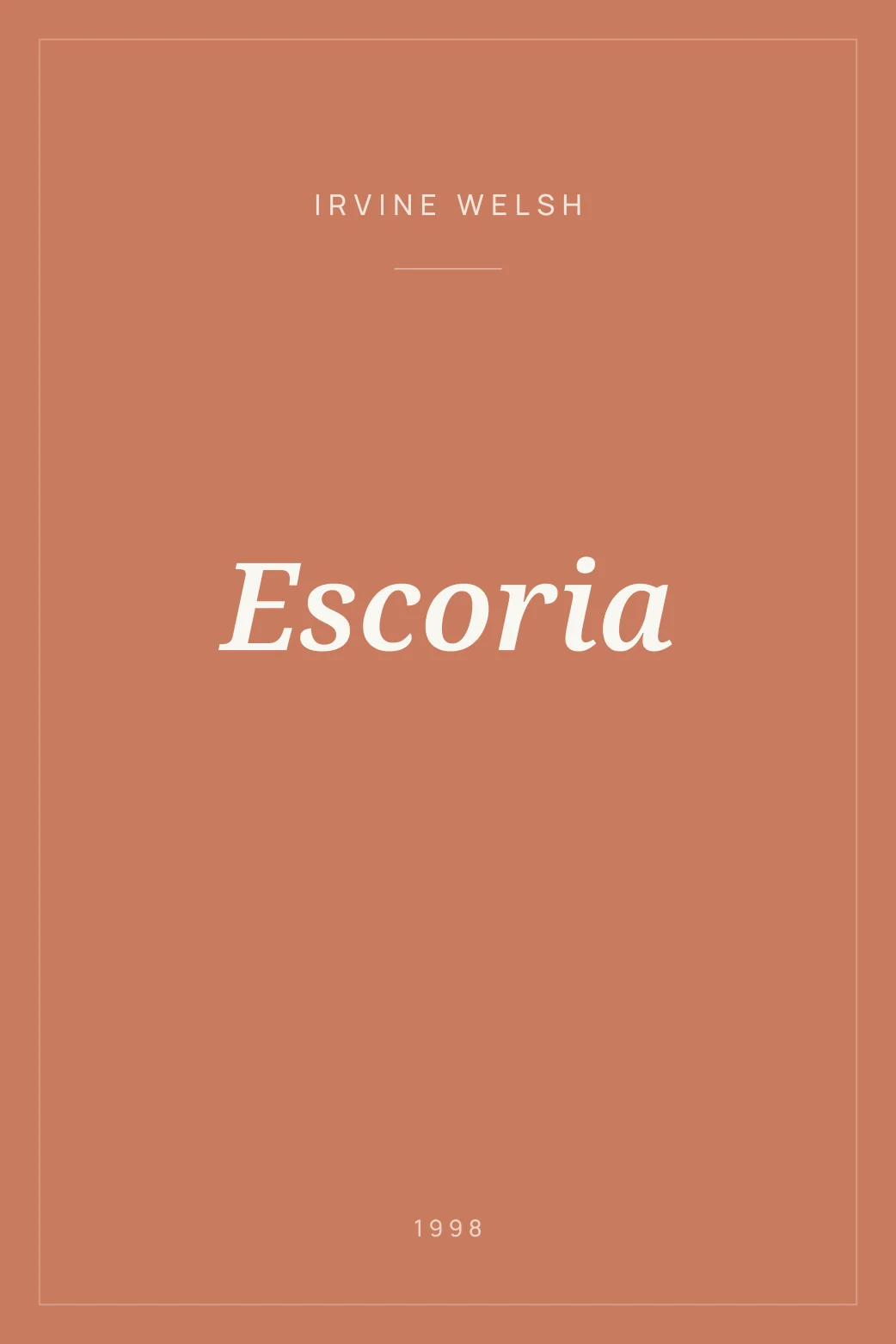Portada de Escoria