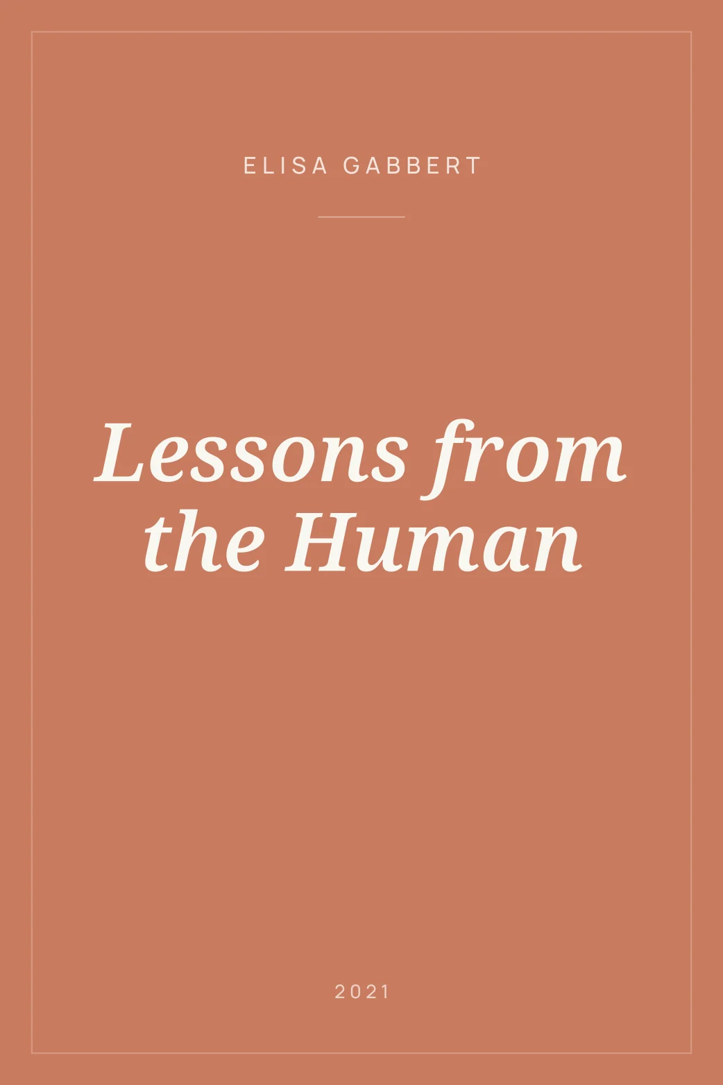 Portada de Lessons from the Human