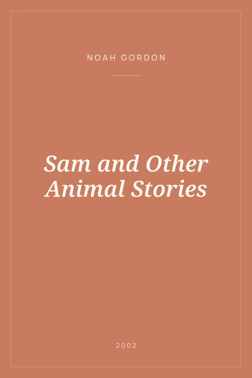 Portada de Sam and Other Animal Stories