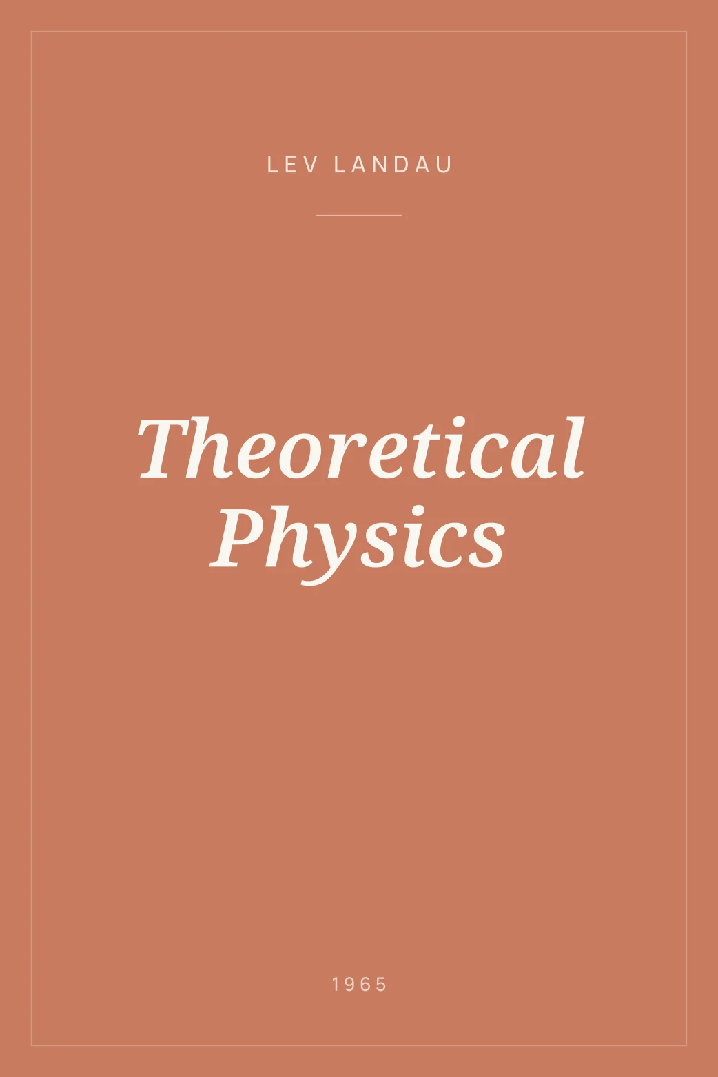Portada de Theoretical Physics