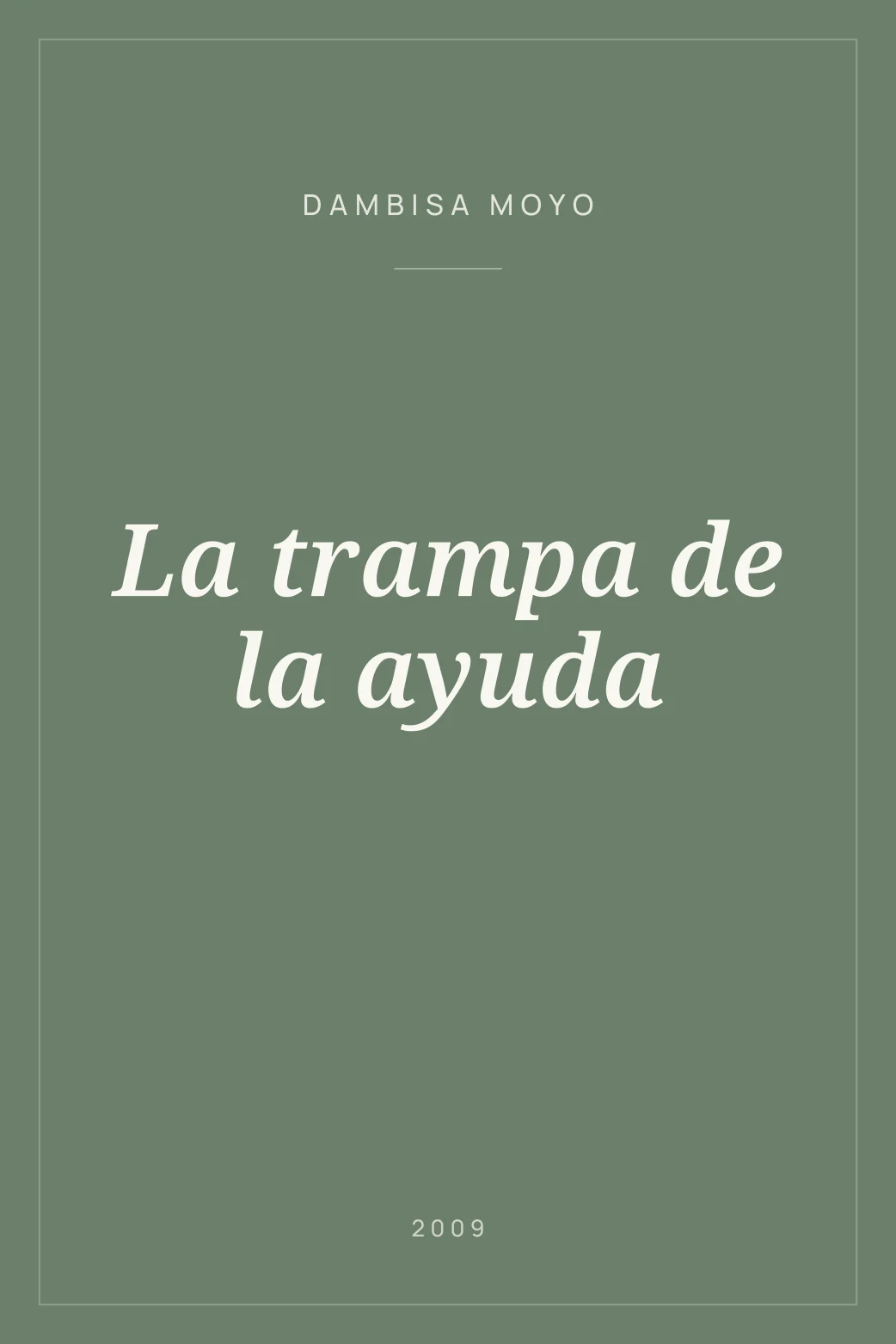 Portada de La trampa de la ayuda