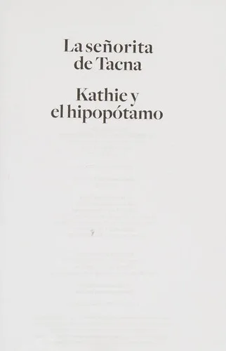 Portada de La señorita de Tacna