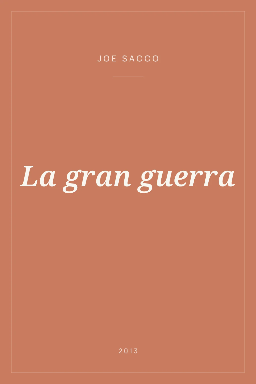 Portada de La gran guerra