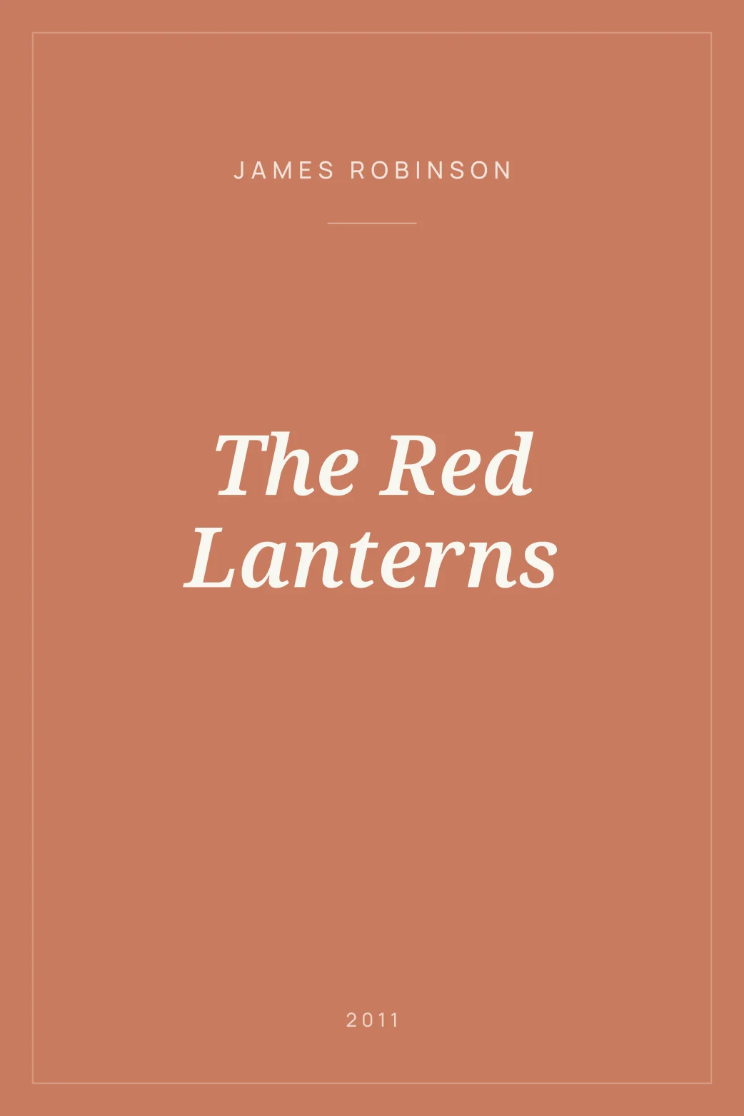 Portada de The Red Lanterns