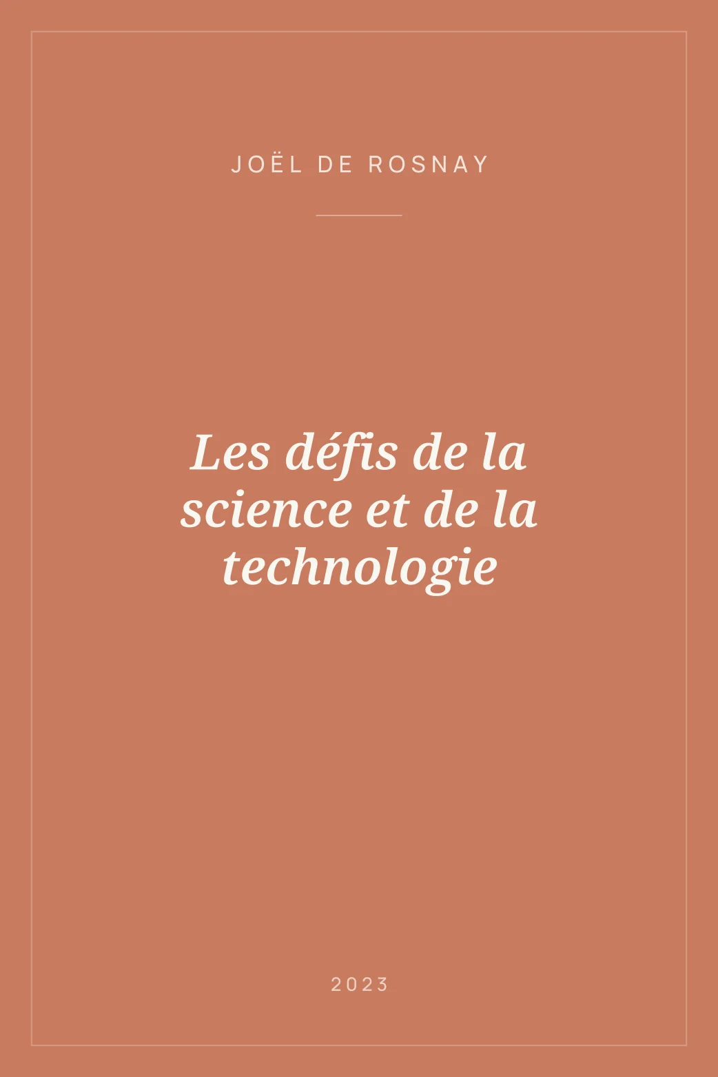 Portada de Les défis de la science et de la technologie