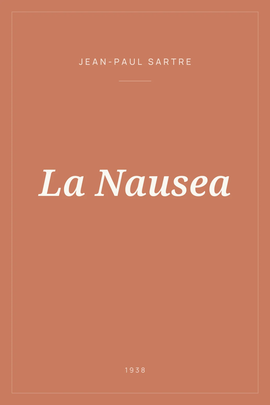 Portada de La Nausea