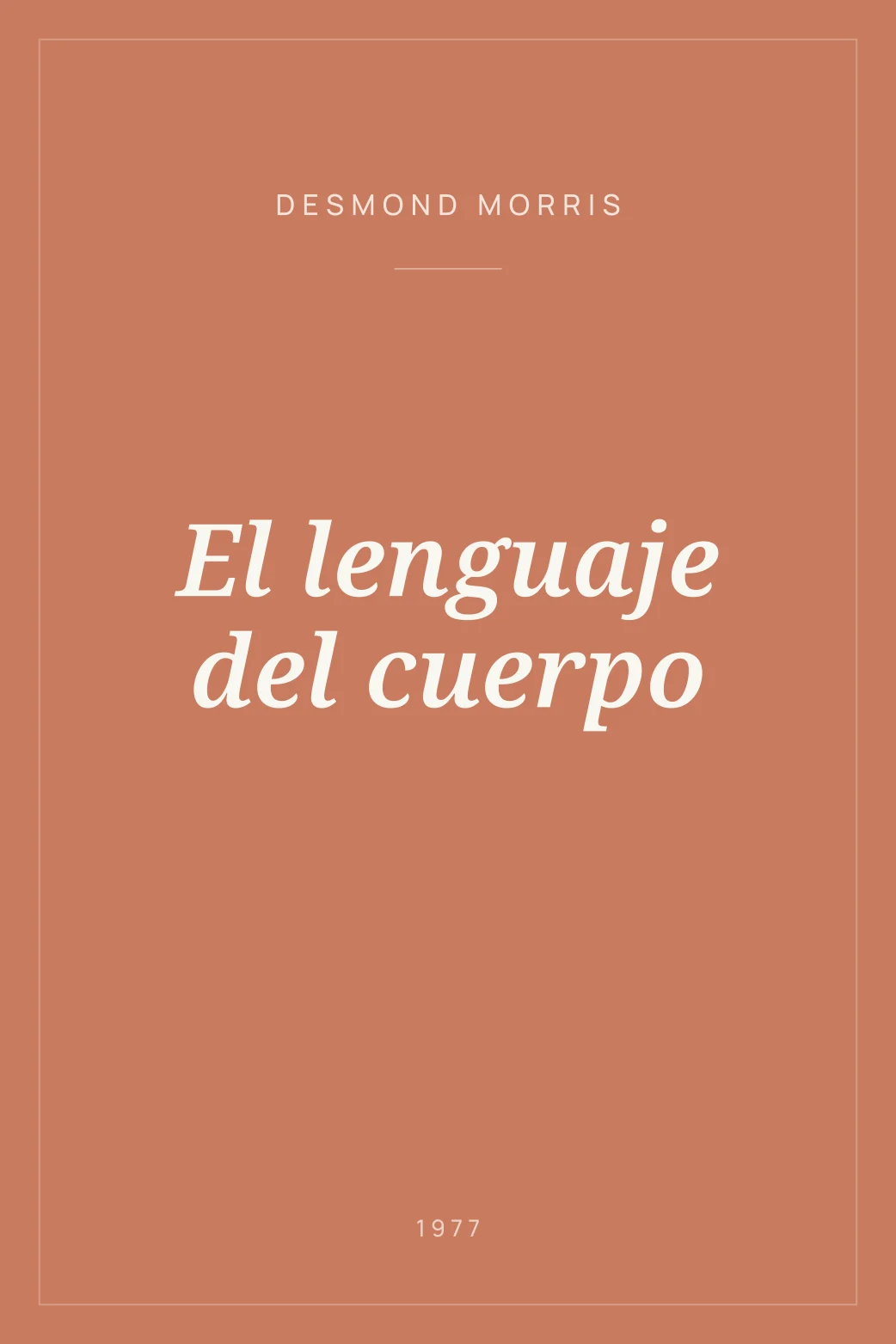 Portada de El lenguaje del cuerpo