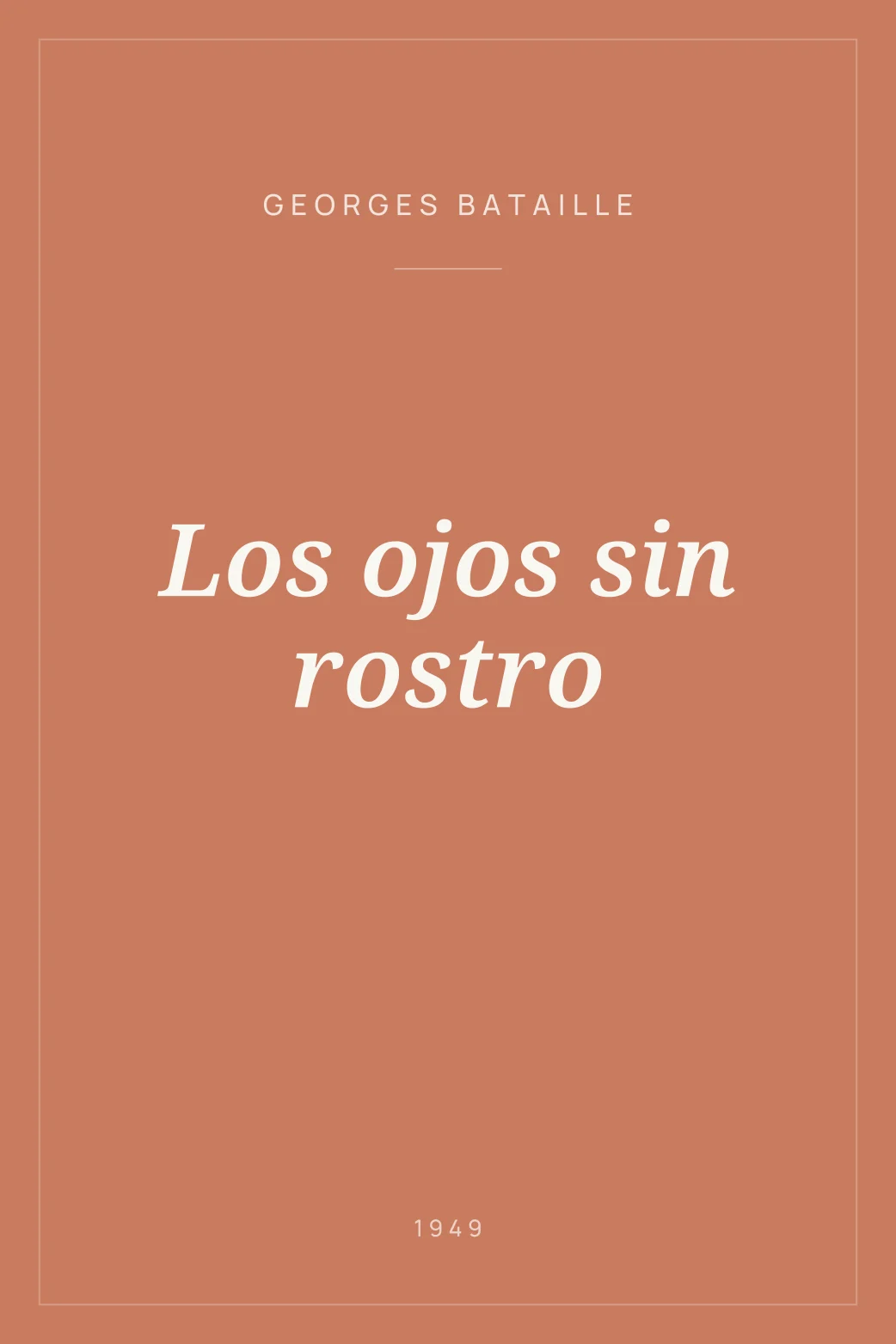 Portada de Los ojos sin rostro