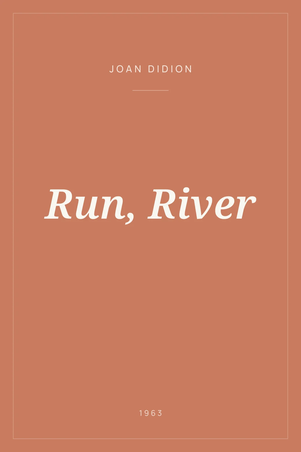 Portada de Run, River