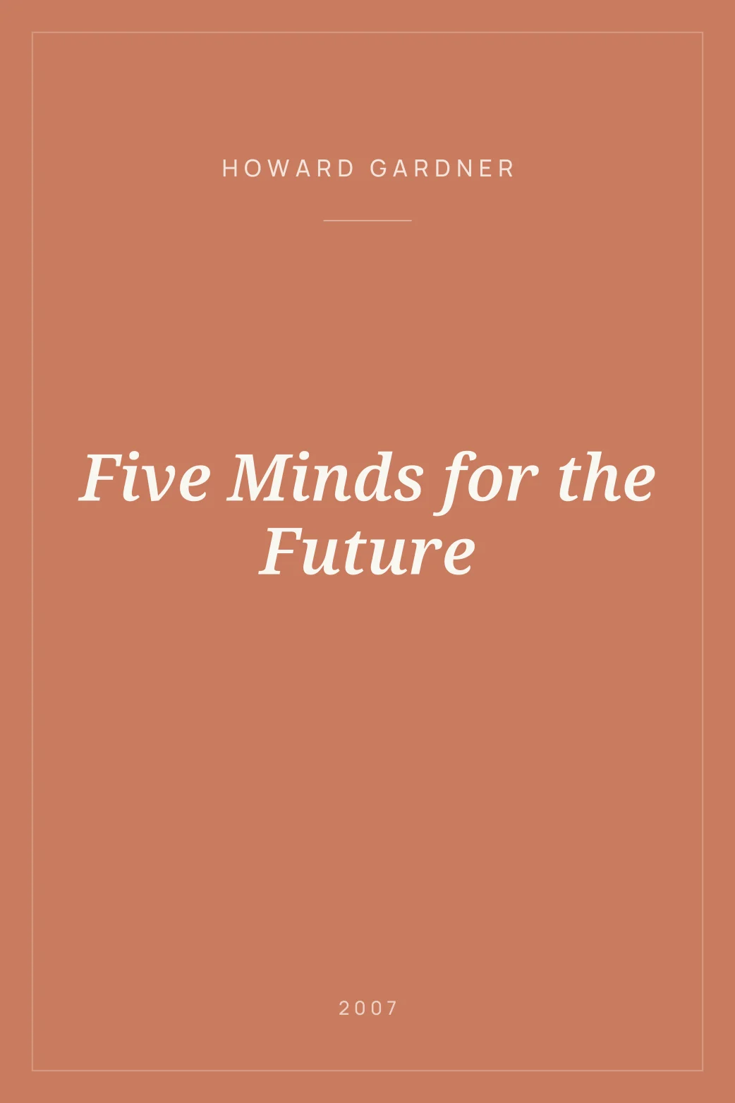Portada de Five Minds for the Future