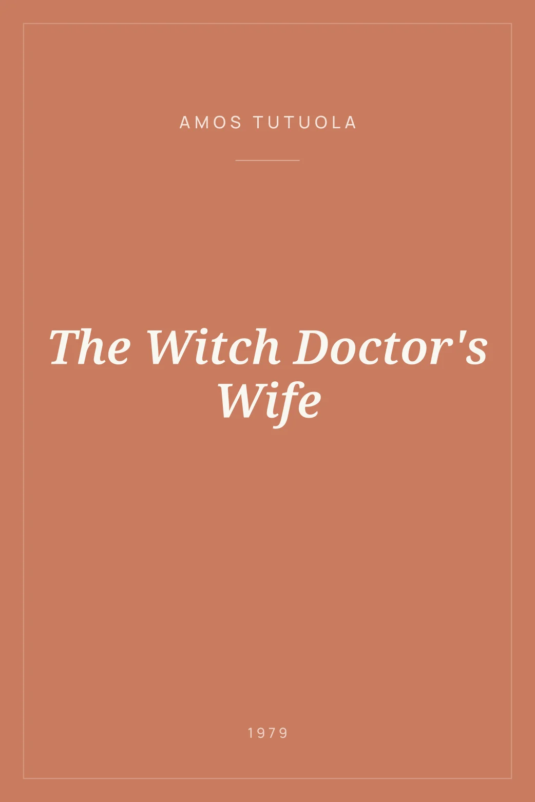 Portada de The Witch Doctor's Wife