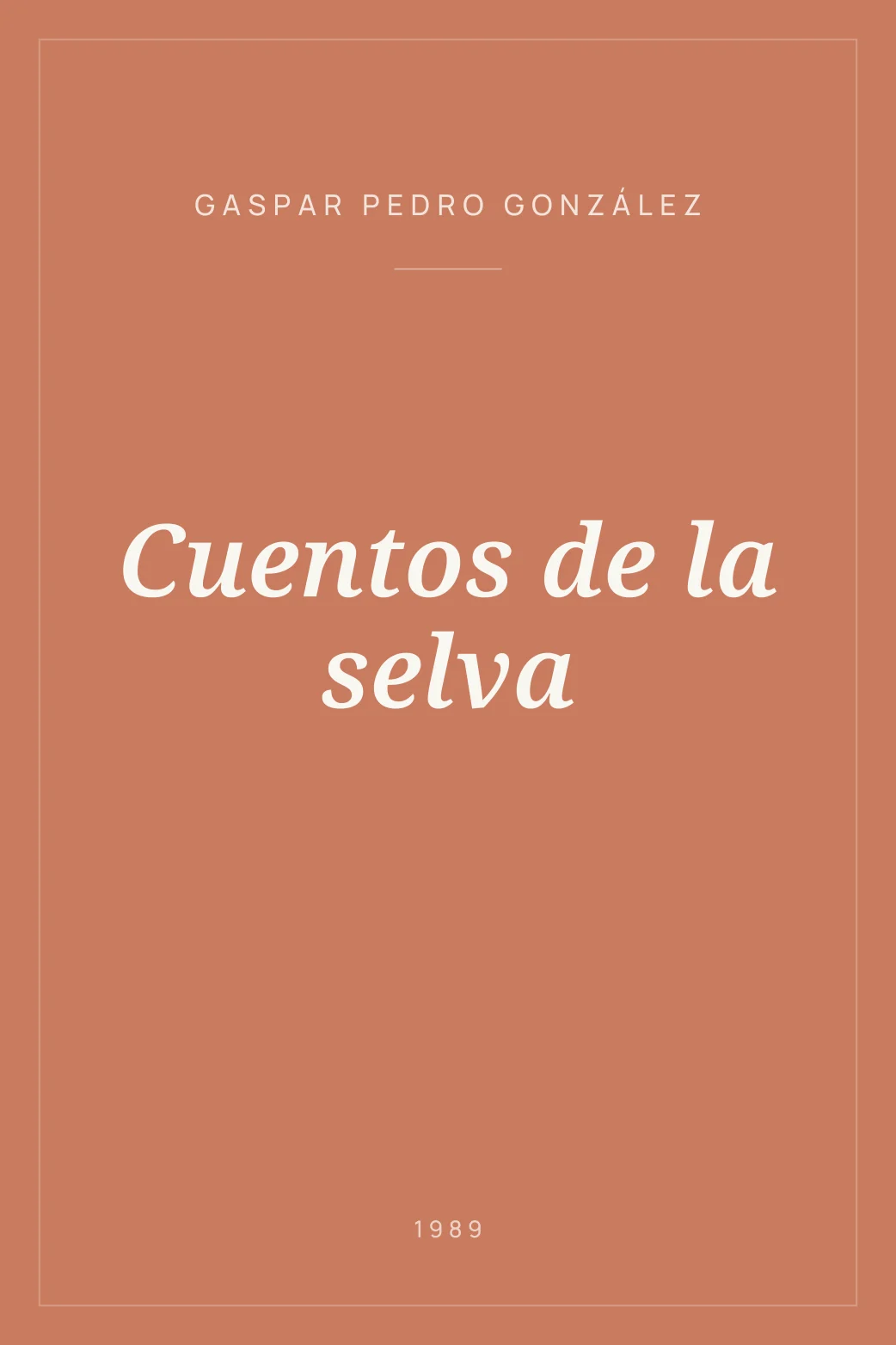 Portada de Cuentos de la selva