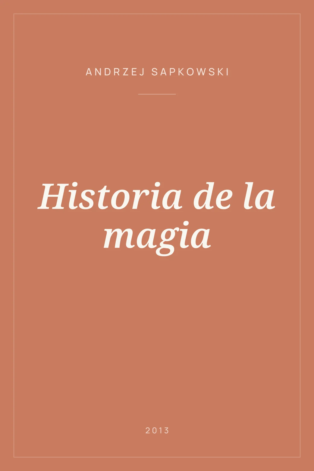 Portada de Historia de la magia
