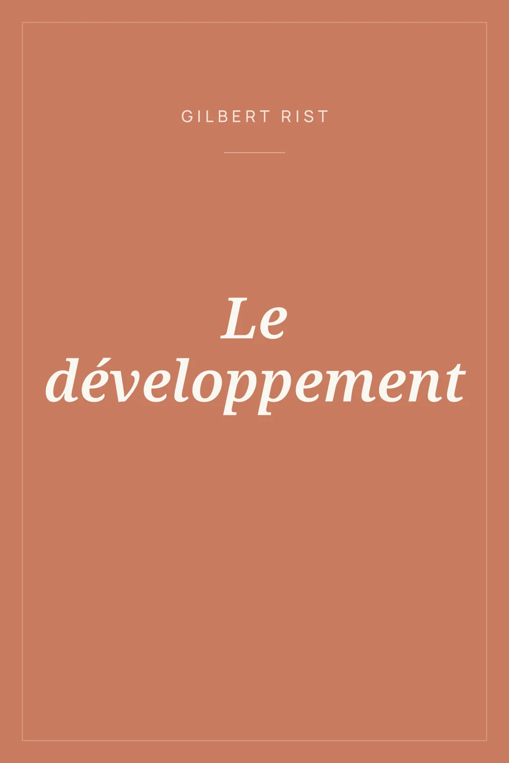 Portada de Le développement