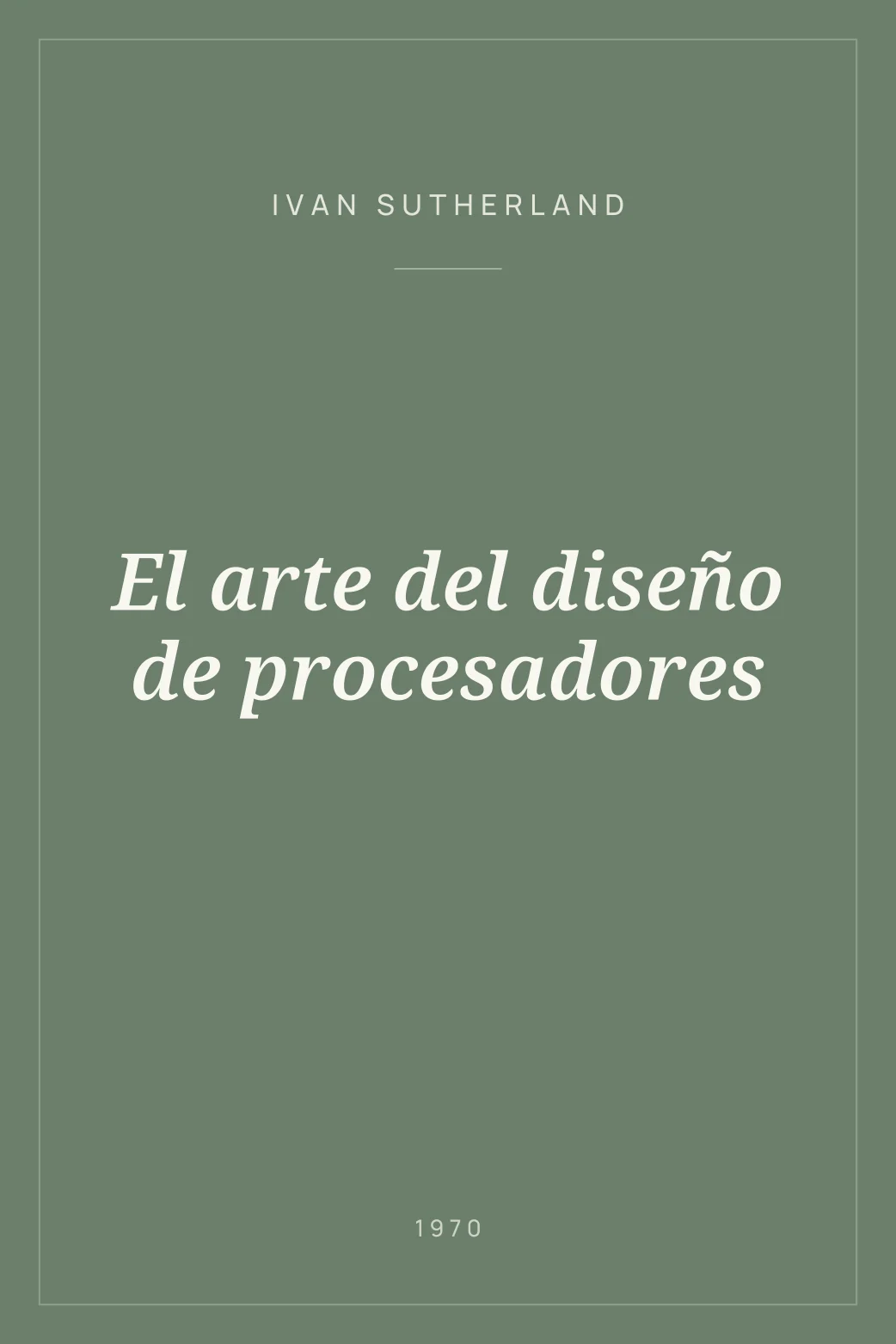 Portada de El arte del diseño de procesadores