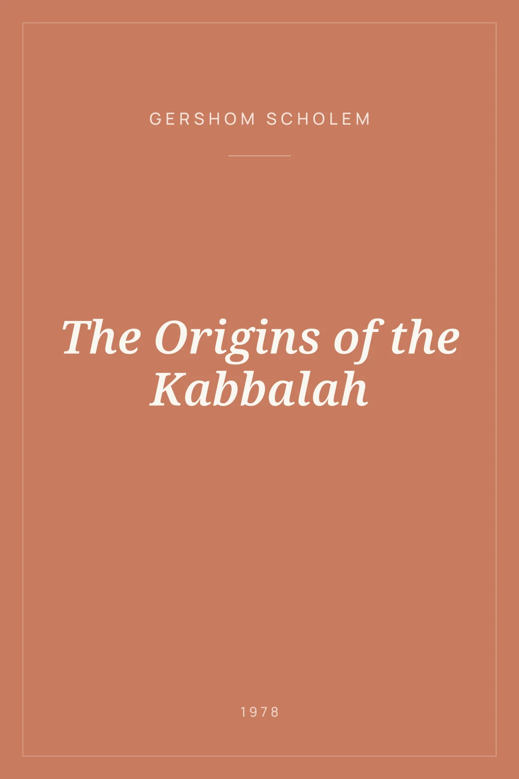 Portada de The Origins of the Kabbalah