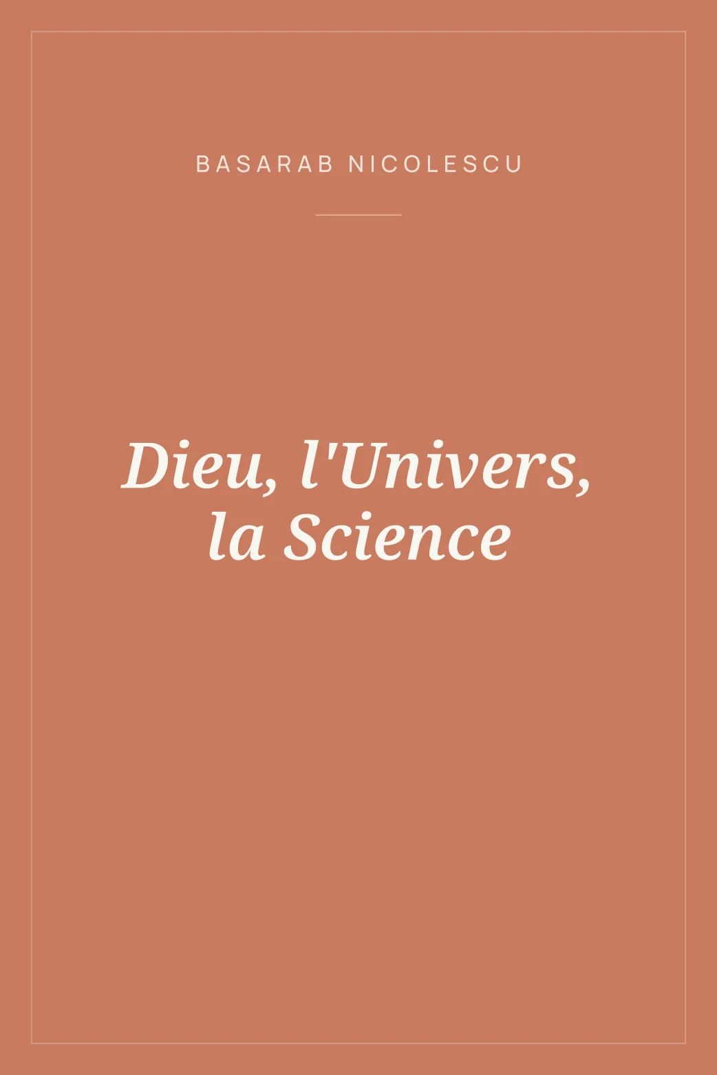 Portada de Dieu, l'Univers, la Science